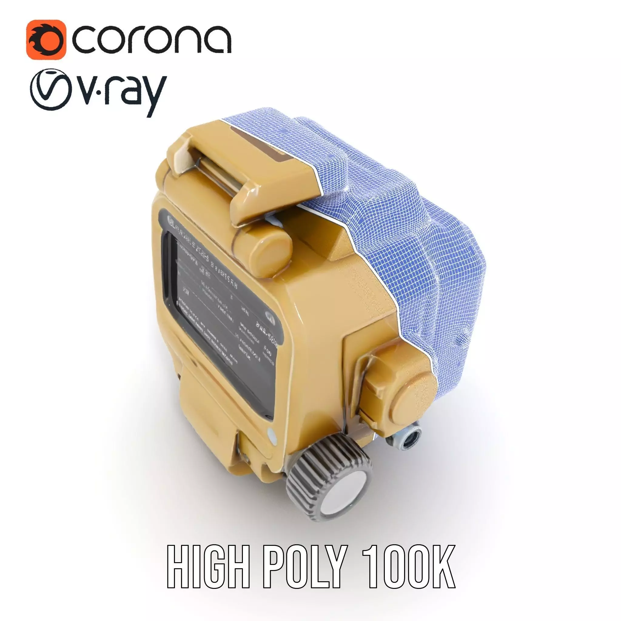 Retro Futuristic Device Display Model Pack Low-poly 3D model_32