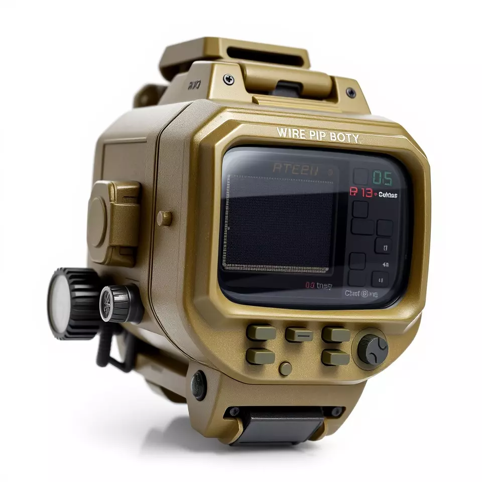 Retro Futuristic Device Display Model Pack Low-poly 3D model_2