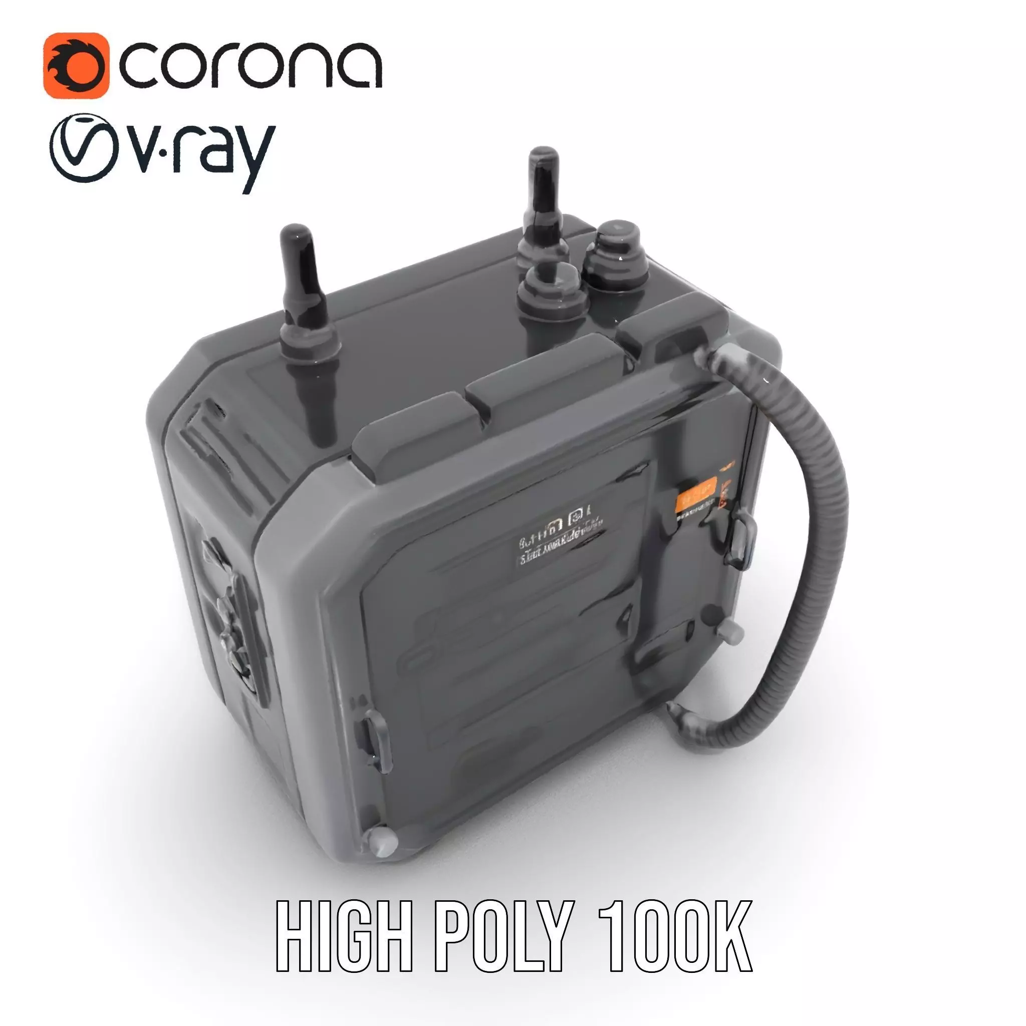 Retro Military Tactical Device Model Pack Low-poly 3D model_32