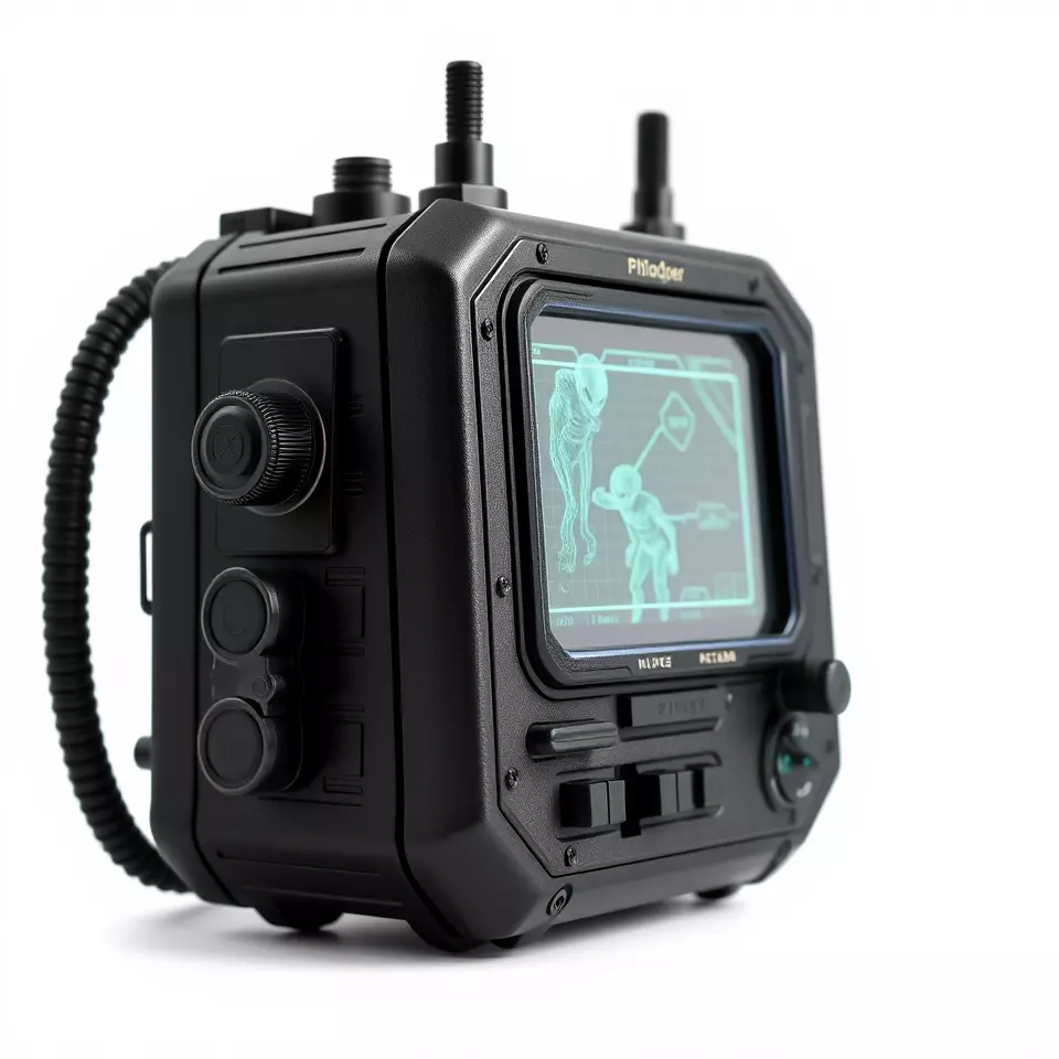 Retro Military Tactical Device Model Pack Low-poly 3D model_3