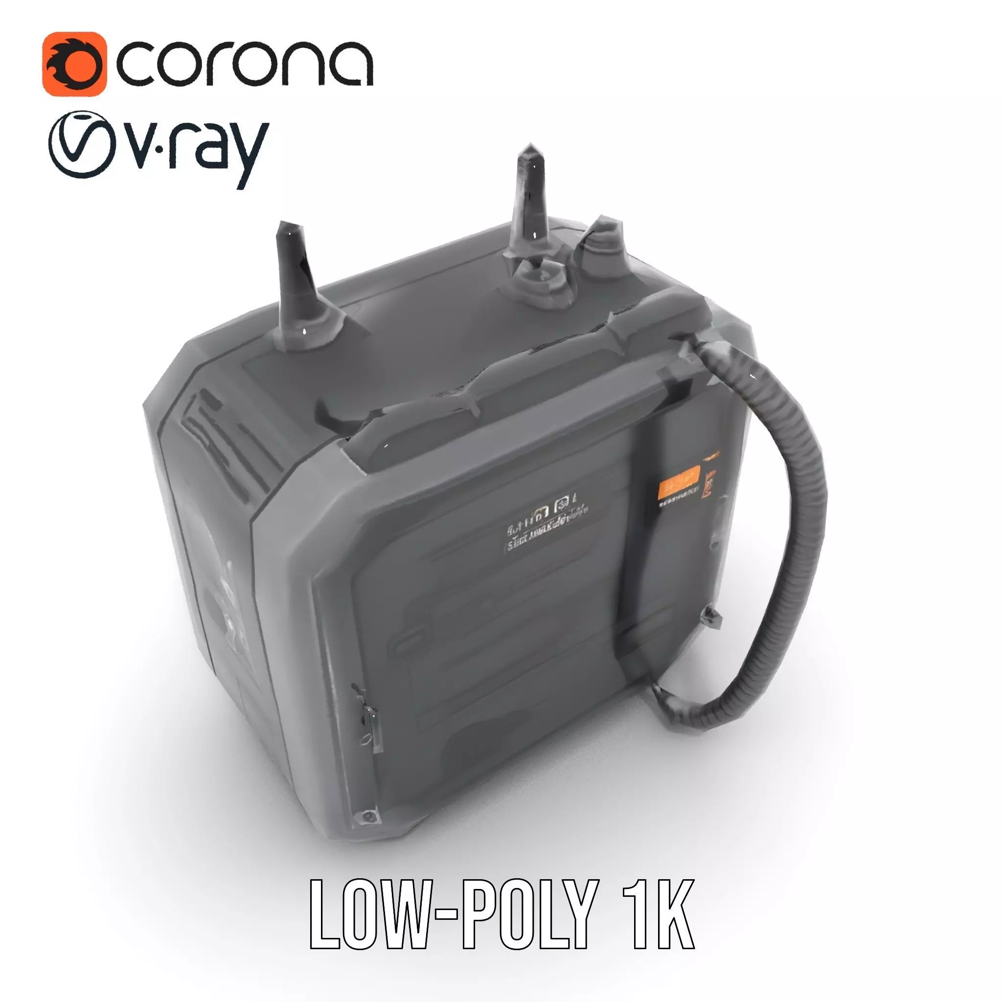 Retro Military Tactical Device Model Pack Low-poly 3D model_15