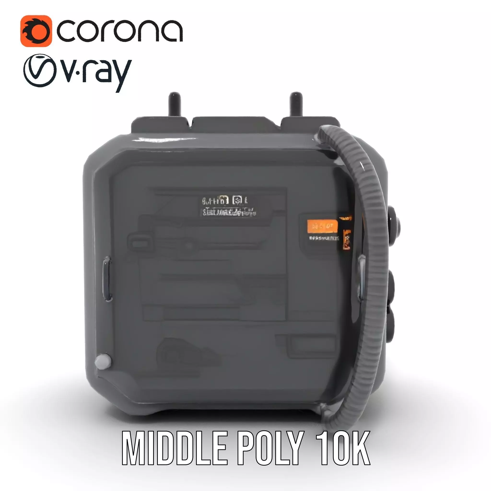 Retro Military Tactical Device Model Pack Low-poly 3D model_14