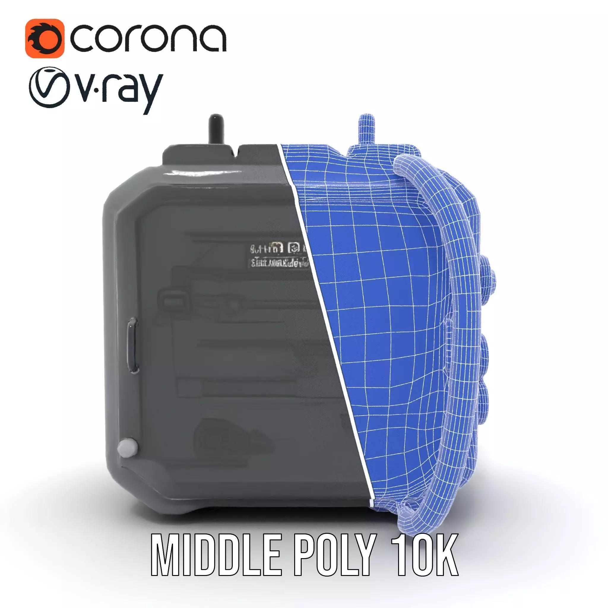 Retro Military Tactical Device Model Pack Low-poly 3D model_24