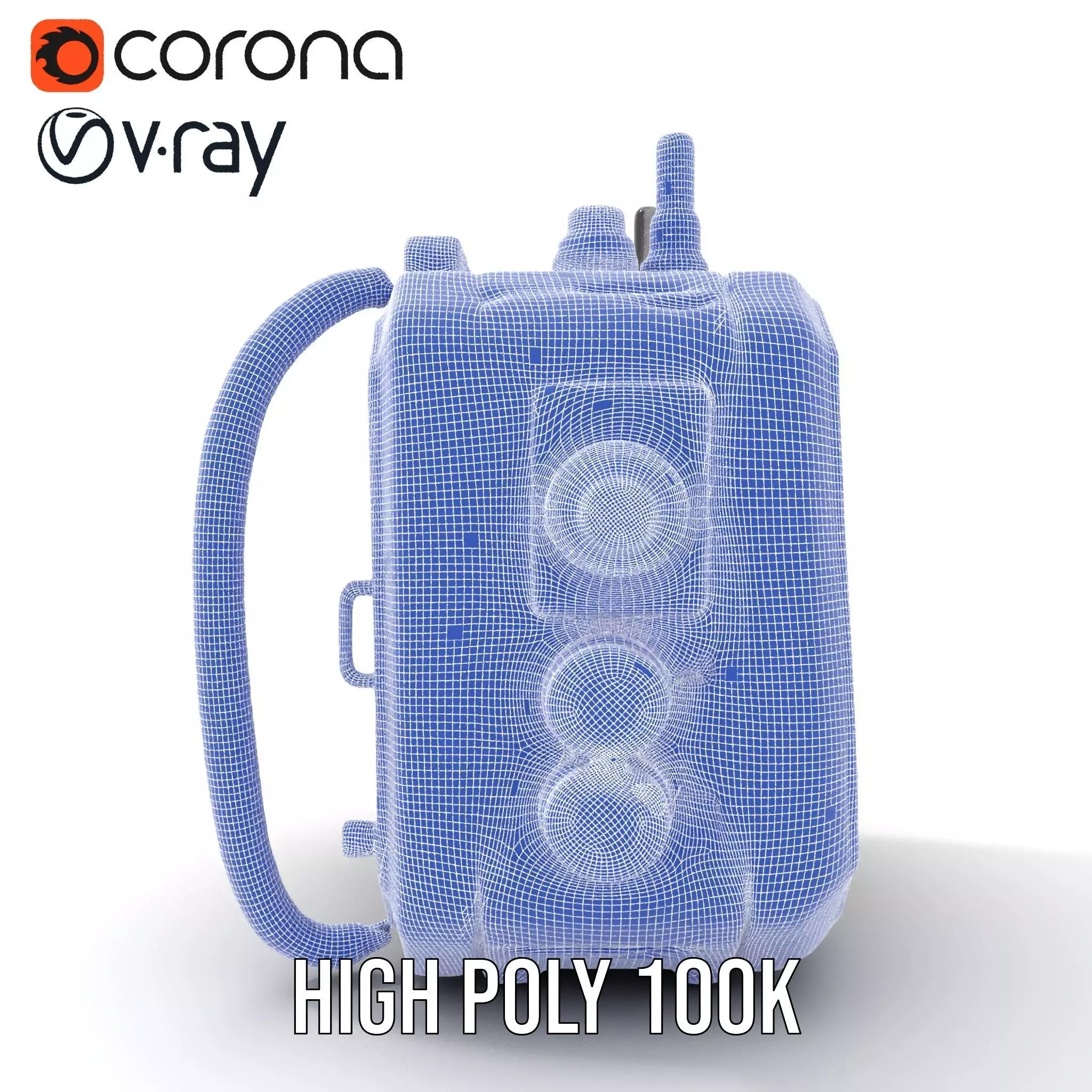 Retro Military Tactical Device Model Pack Low-poly 3D model_34