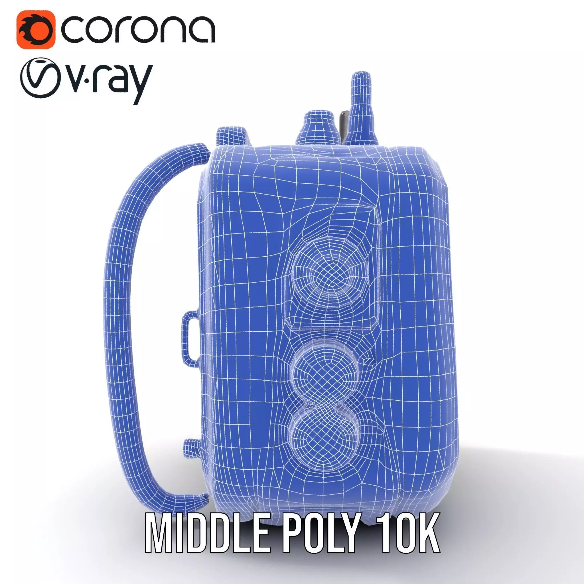 Retro Military Tactical Device Model Pack Low-poly 3D model_30