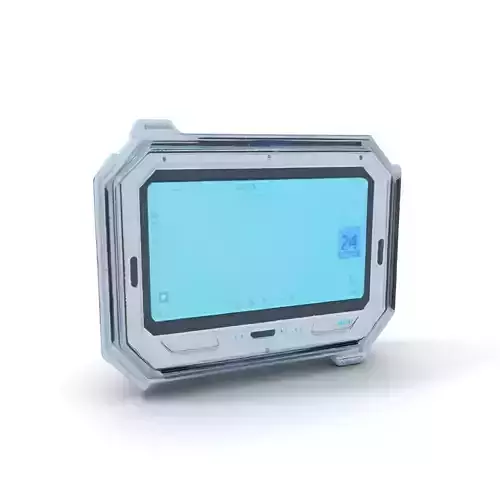 Futuristic Wall Control Panel model pack