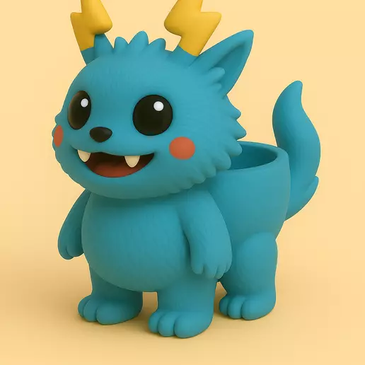 Lightning Critter Planter 3D print model