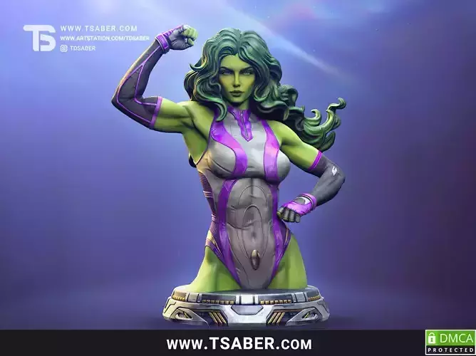 She-Hulk bust