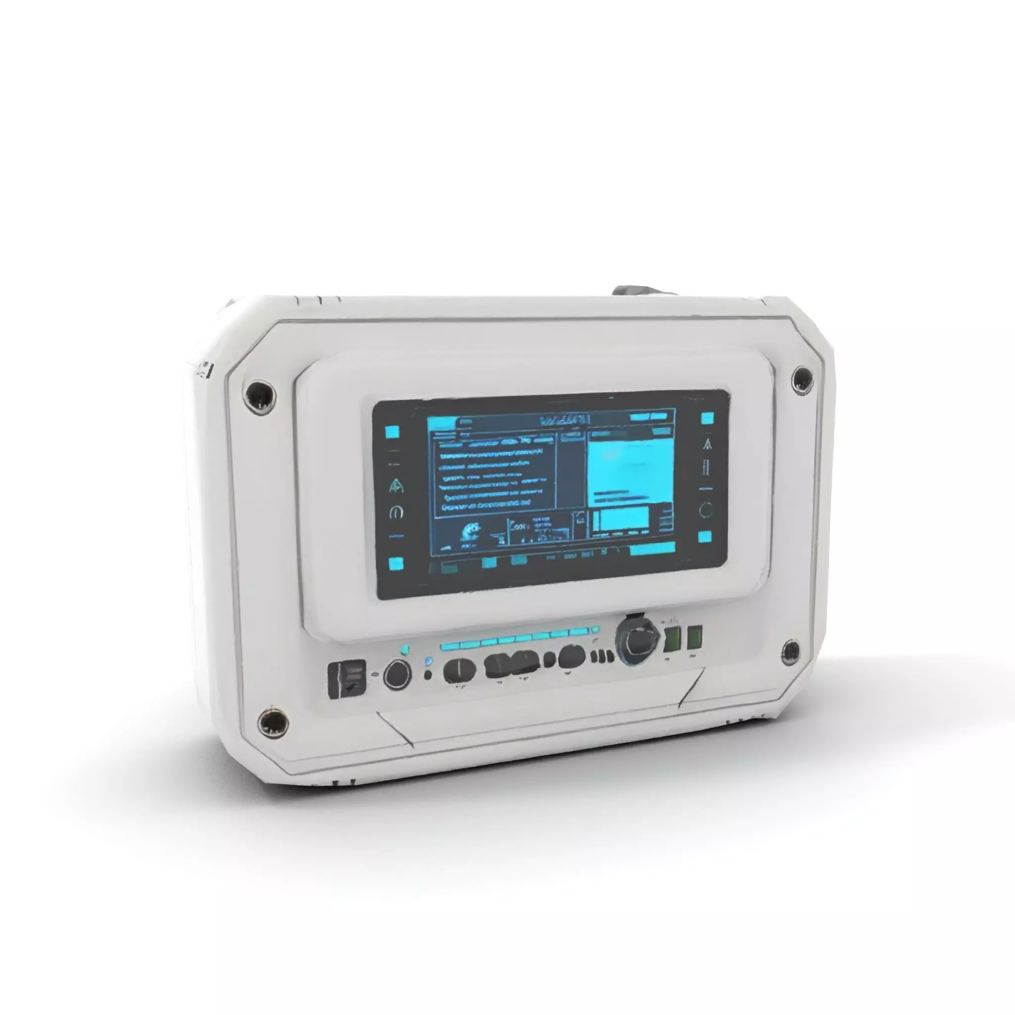 Futuristic Control Panel Model Pack for Game and Animation Low-poly 3D model_7