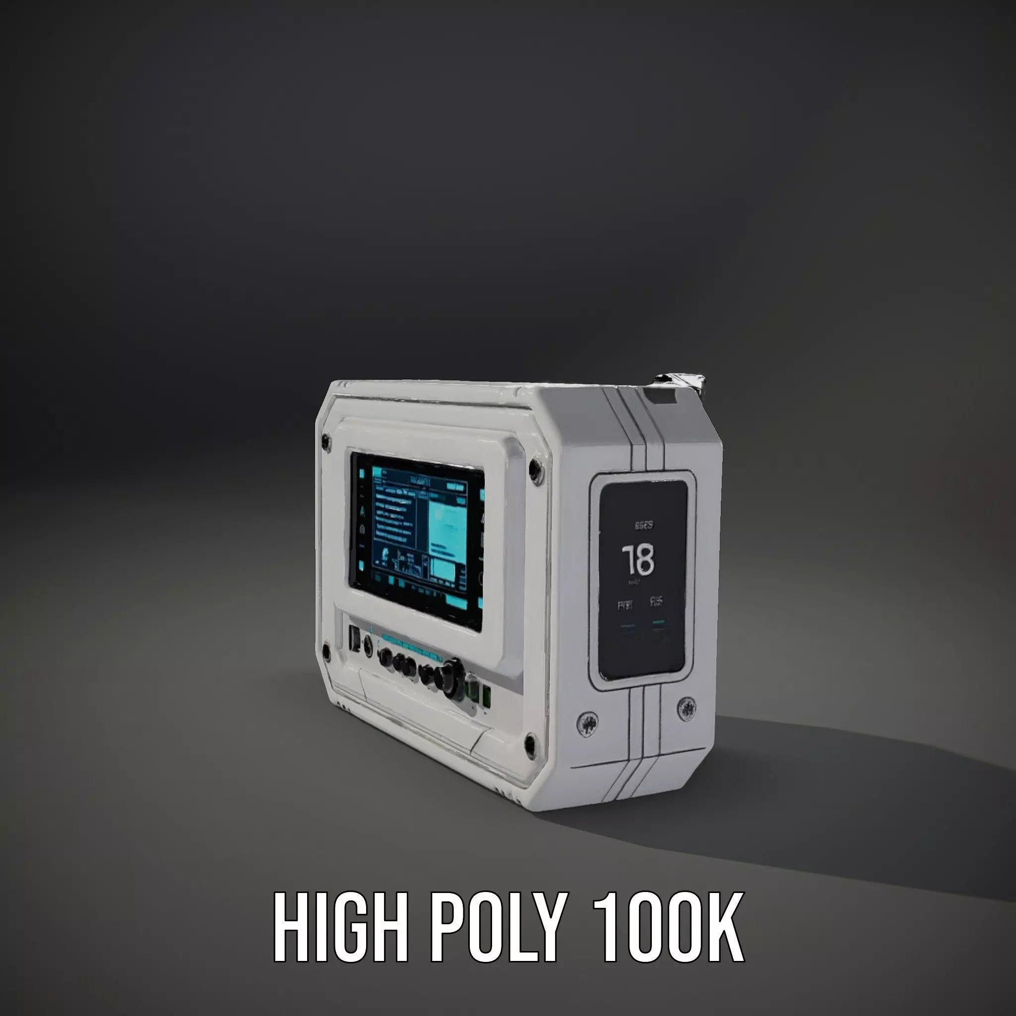 Futuristic Control Panel Model Pack for Game and Animation Low-poly 3D model_10