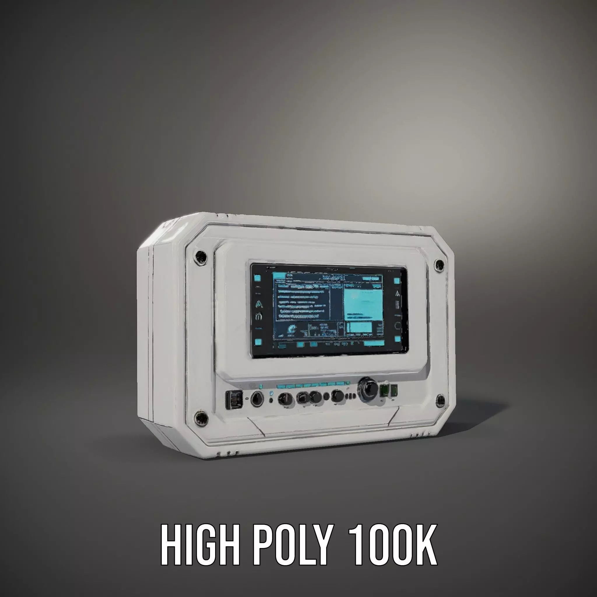 Futuristic Control Panel Model Pack for Game and Animation Low-poly 3D model_8