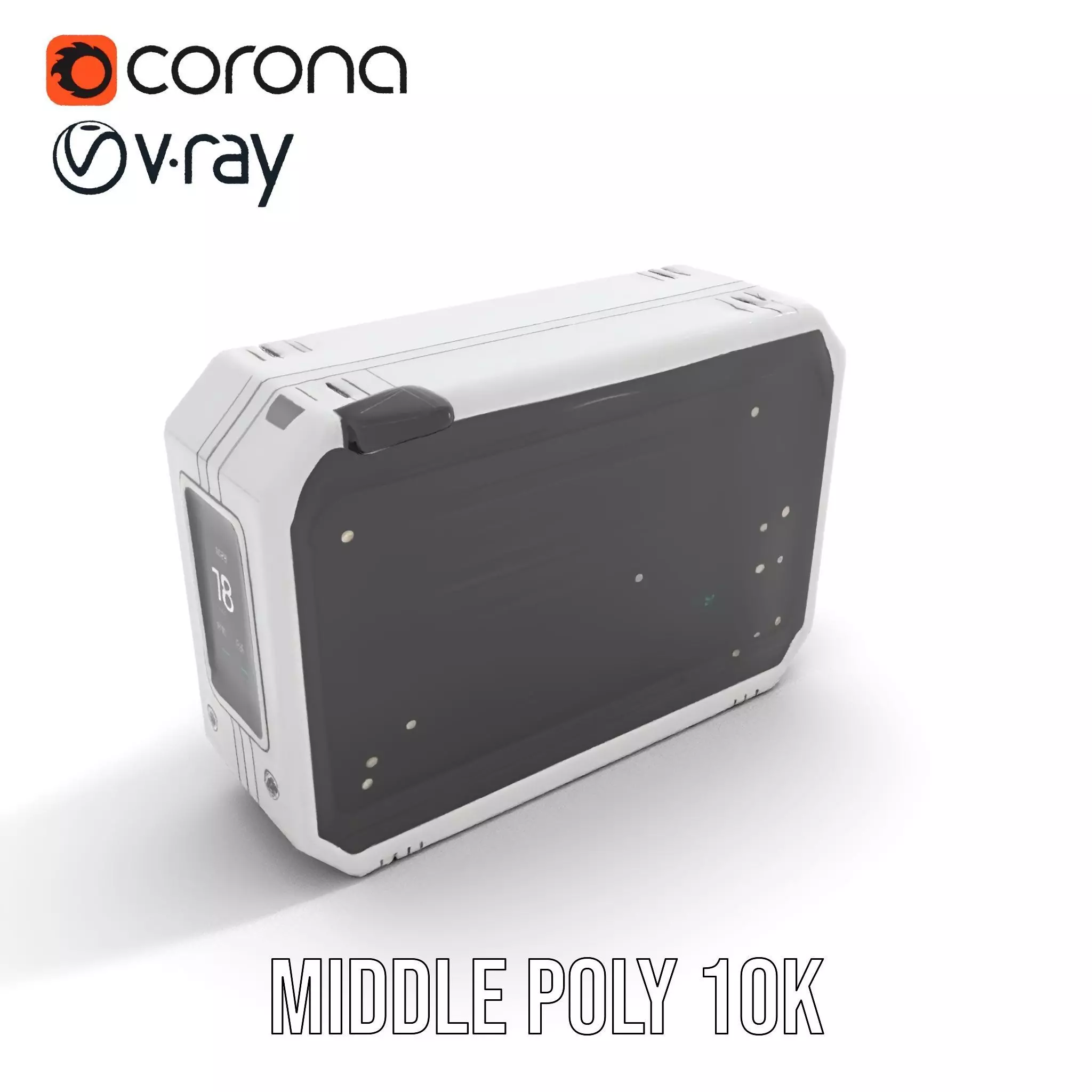 Futuristic Control Panel Model Pack for Game and Animation Low-poly 3D model_6