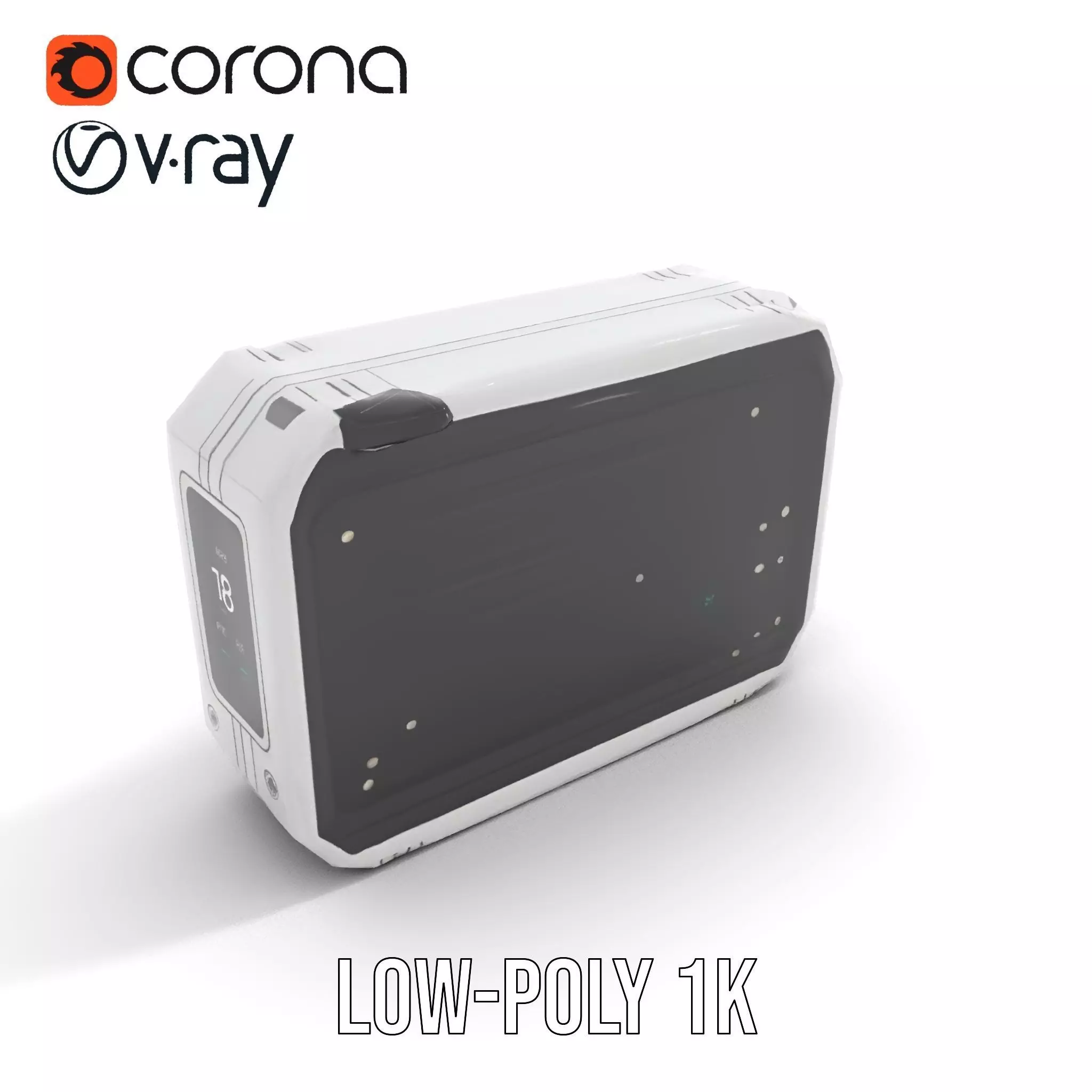 Futuristic Control Panel Model Pack for Game and Animation Low-poly 3D model_12