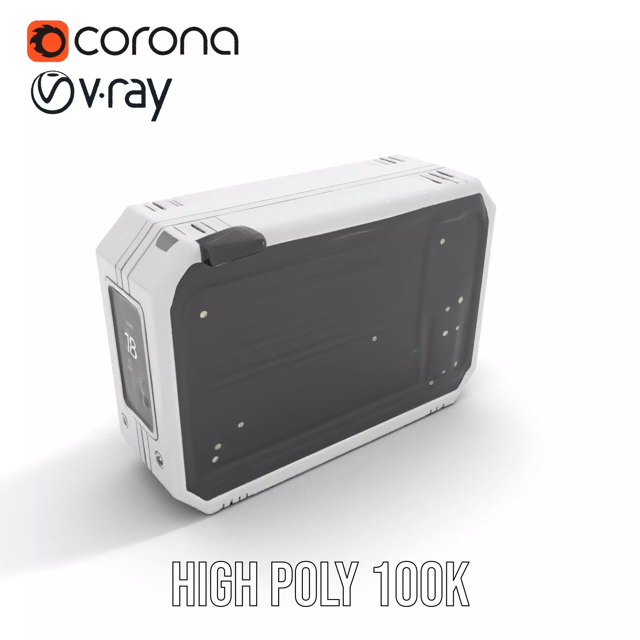 Futuristic Control Panel Model Pack for Game and Animation Low-poly 3D model_21