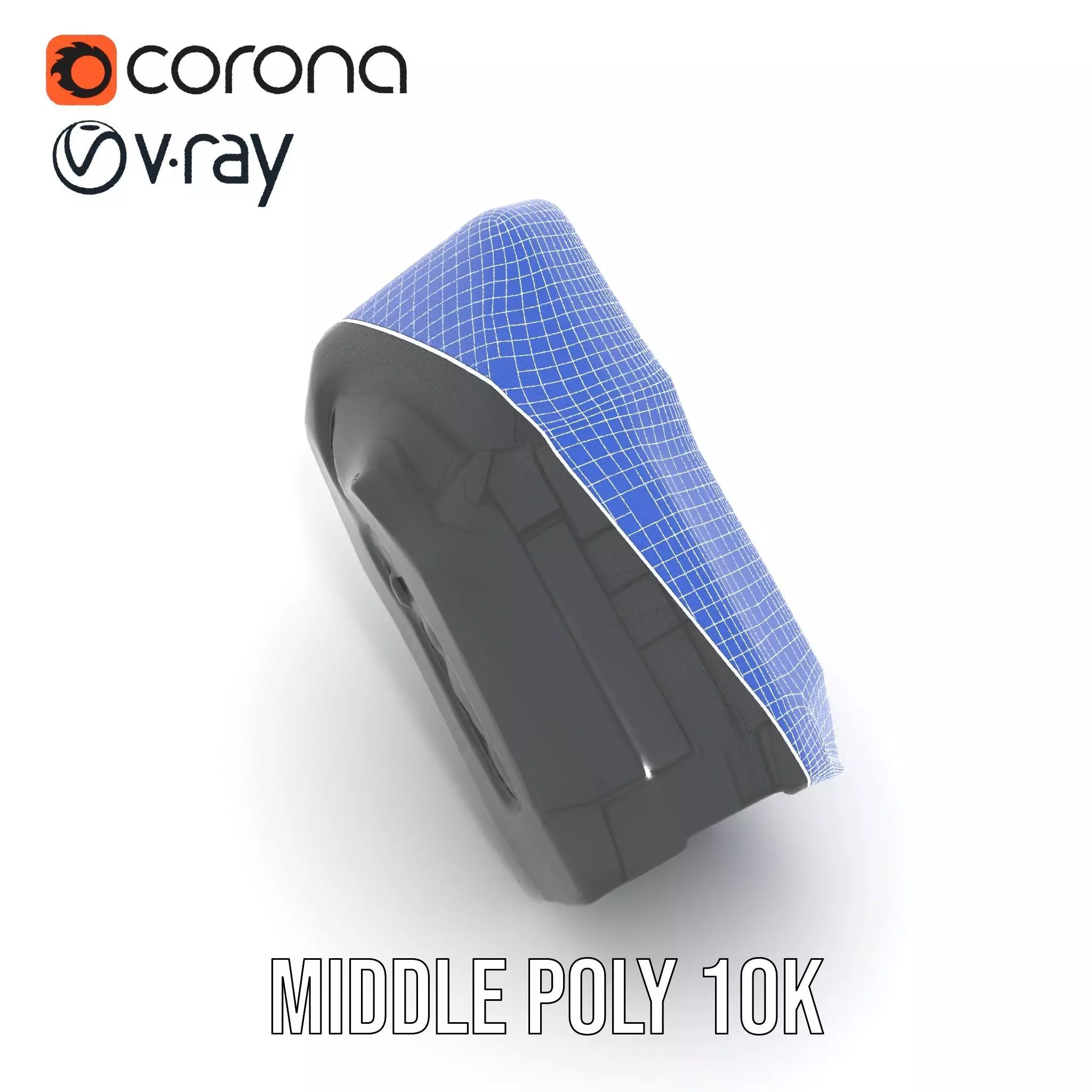 Compact Laser Rangefinder Model Pack with Digital Display Low-poly 3D model_14