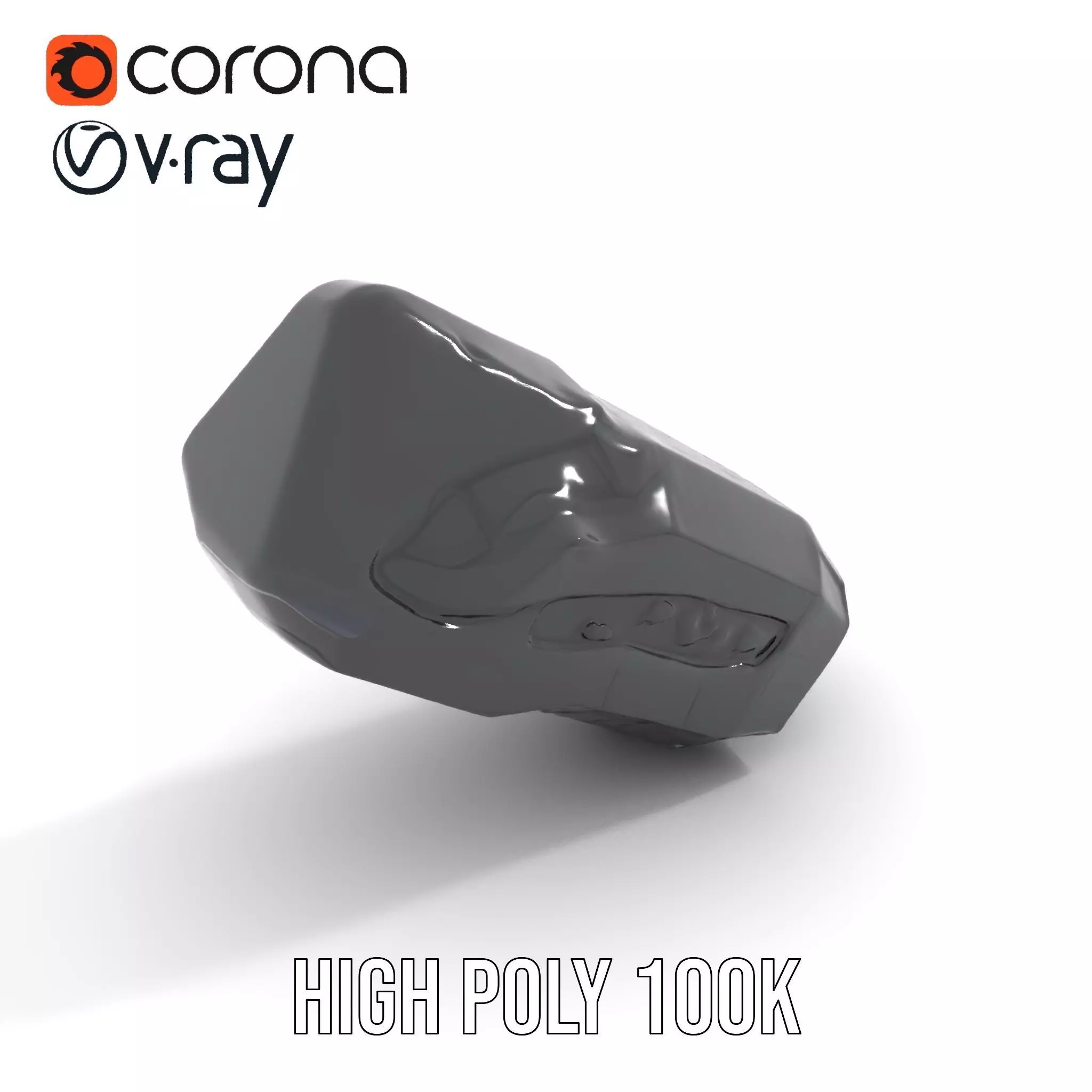 Compact Laser Rangefinder Model Pack with Digital Display Low-poly 3D model_16