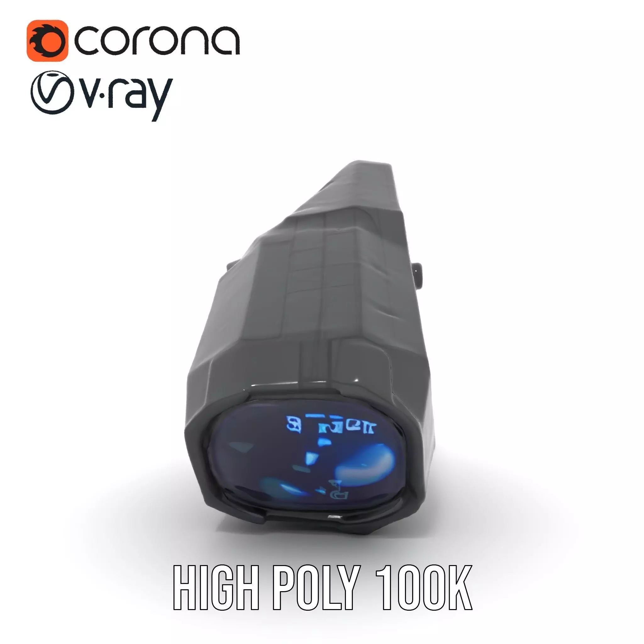 Compact Laser Rangefinder Model Pack with Digital Display Low-poly 3D model_21