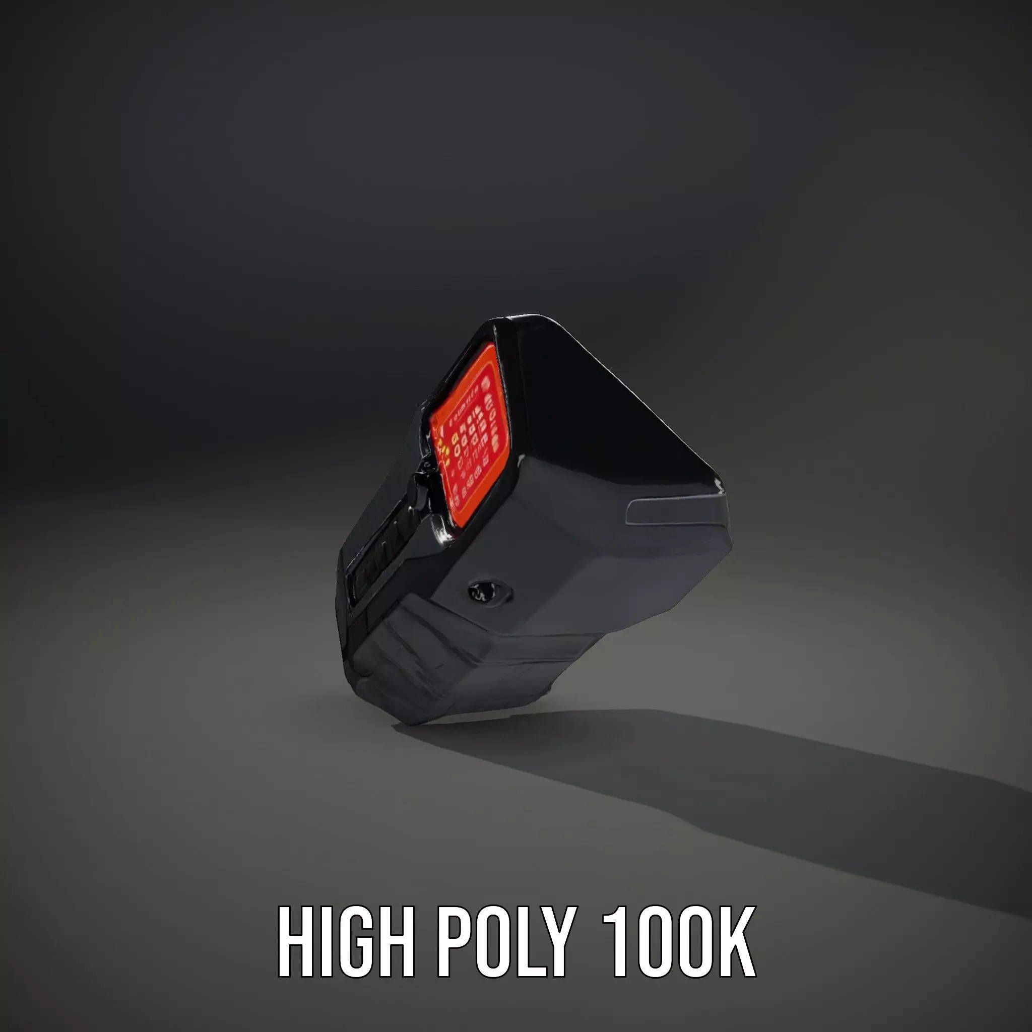 Compact Laser Rangefinder Model Pack with Digital Display Low-poly 3D model_9