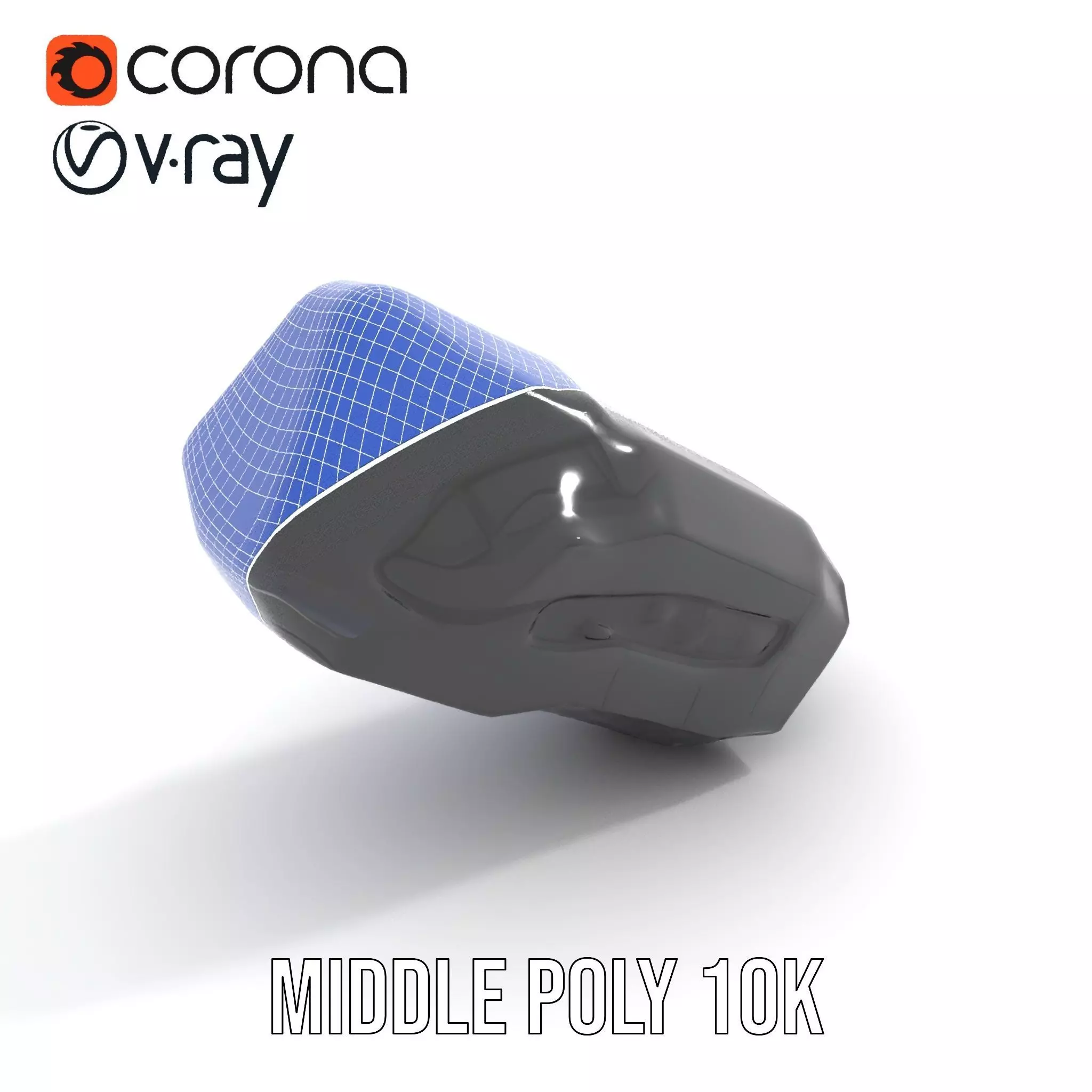 Compact Laser Rangefinder Model Pack with Digital Display Low-poly 3D model_28