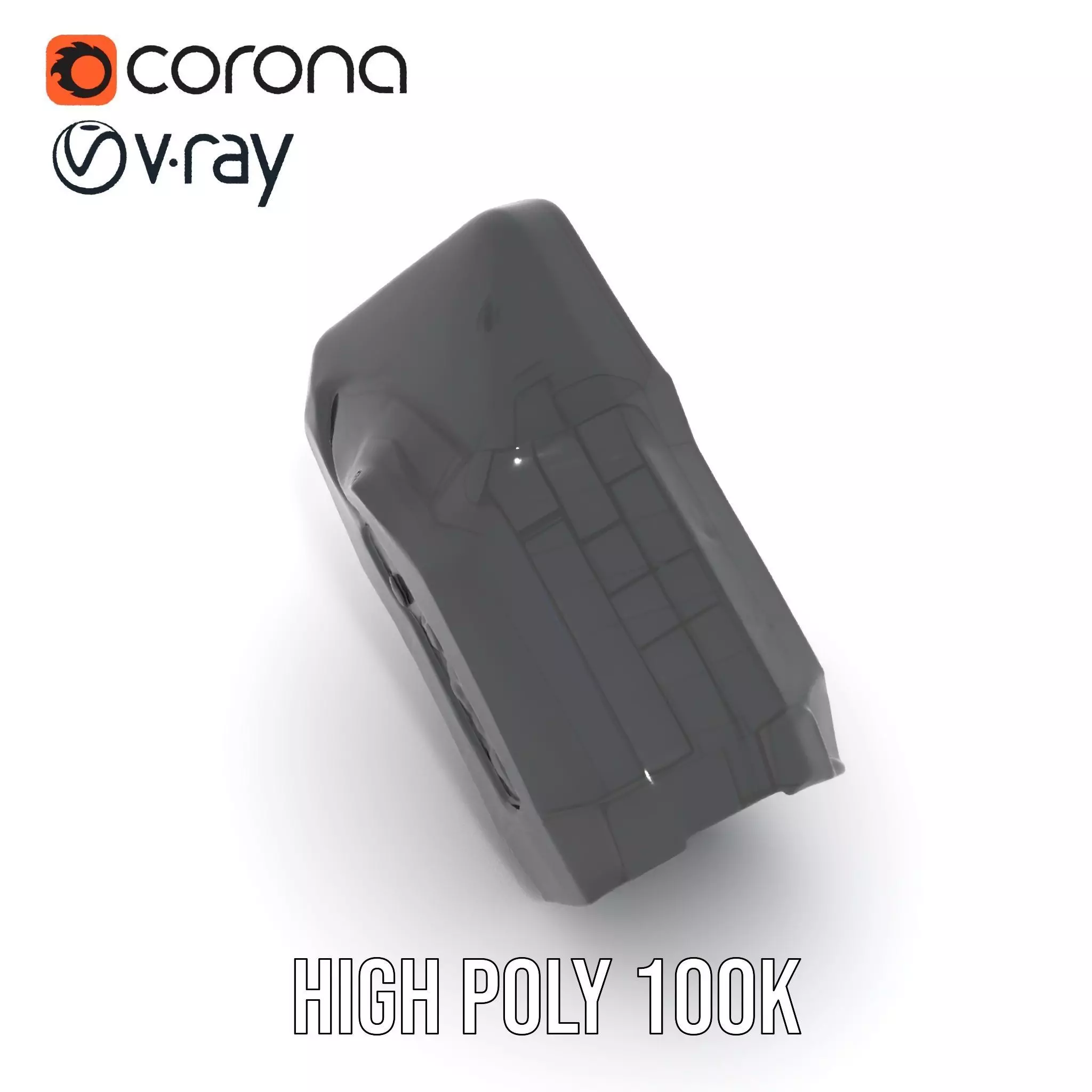 Compact Laser Rangefinder Model Pack with Digital Display Low-poly 3D model_27