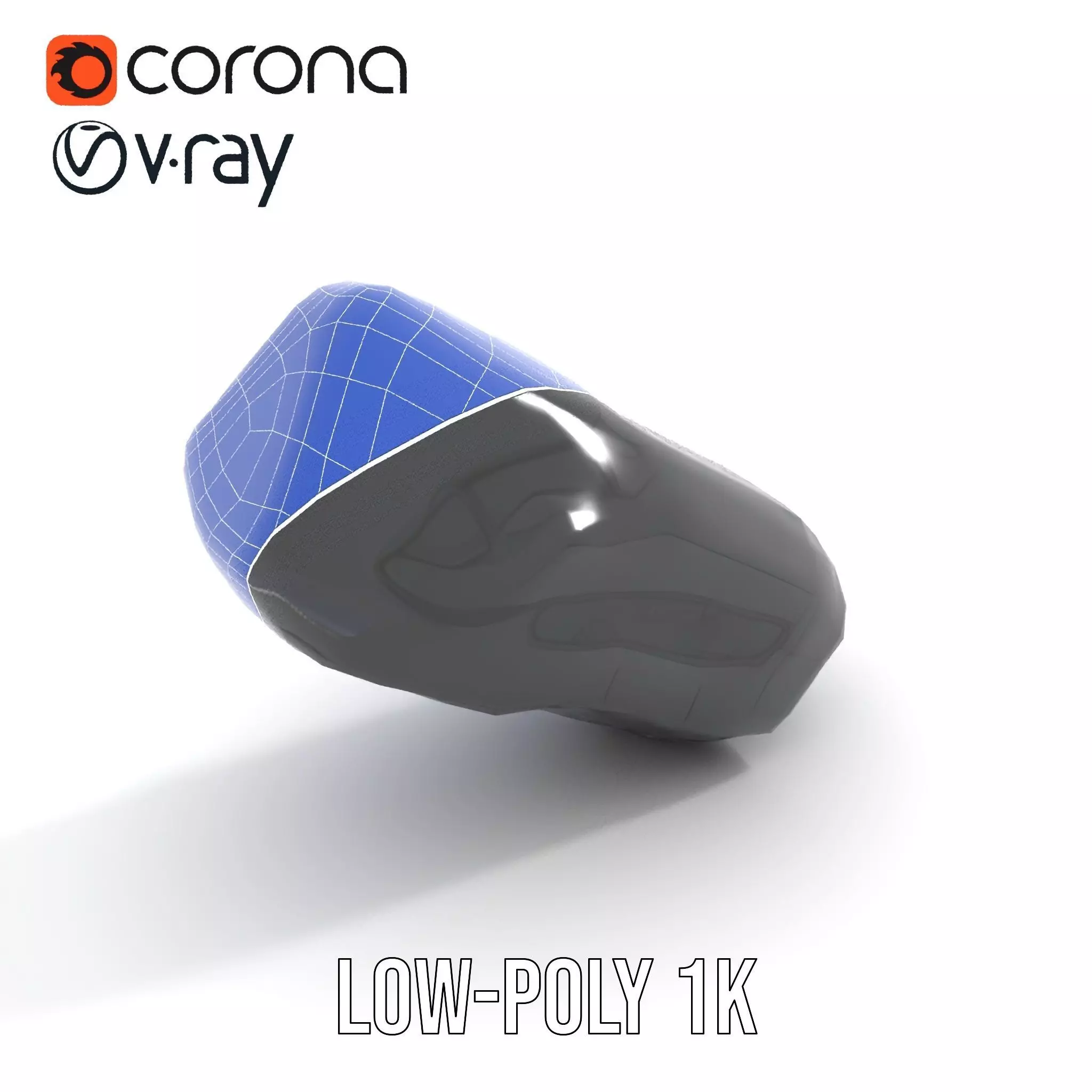 Compact Laser Rangefinder Model Pack with Digital Display Low-poly 3D model_23