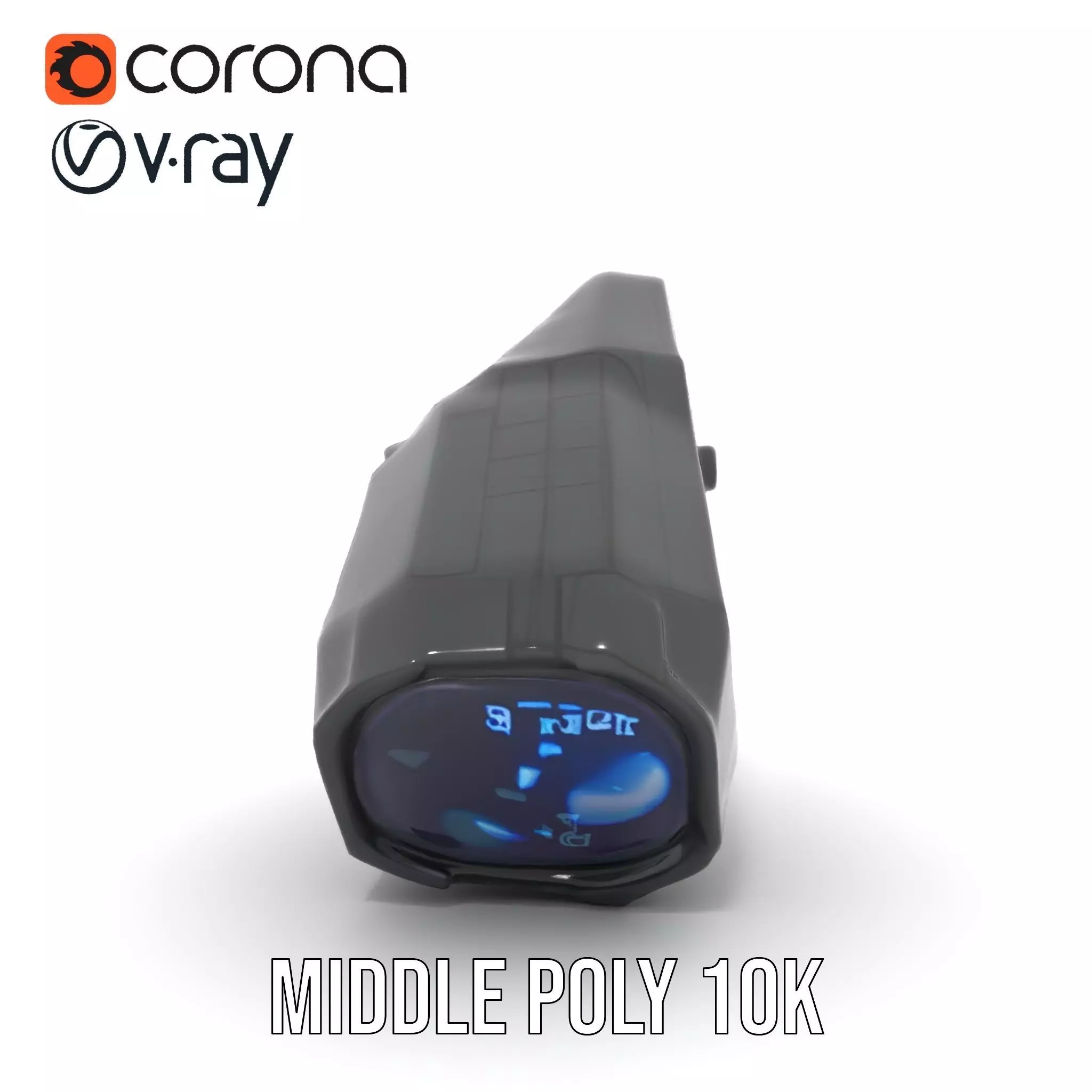 Compact Laser Rangefinder Model Pack with Digital Display Low-poly 3D model_19