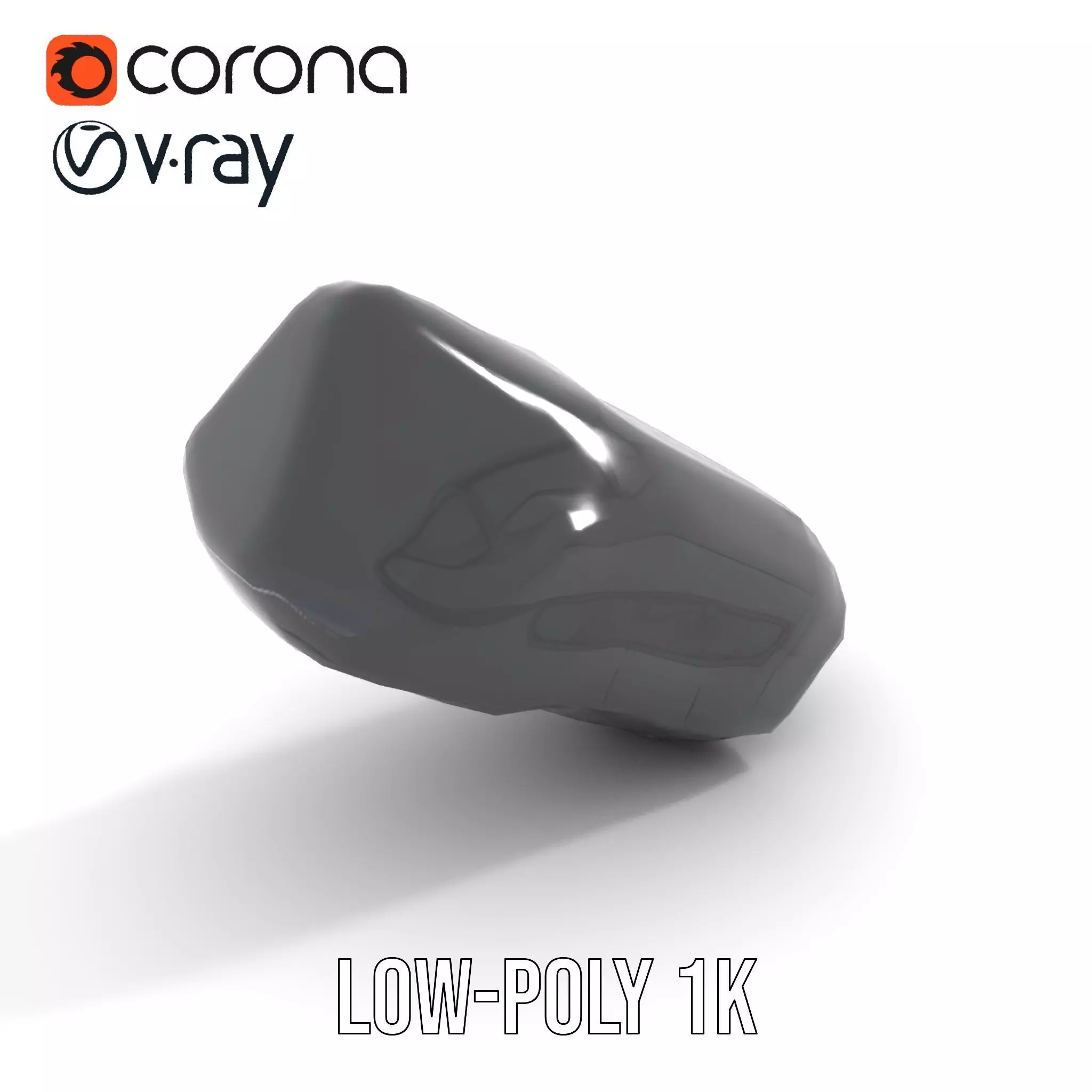 Compact Laser Rangefinder Model Pack with Digital Display Low-poly 3D model_8