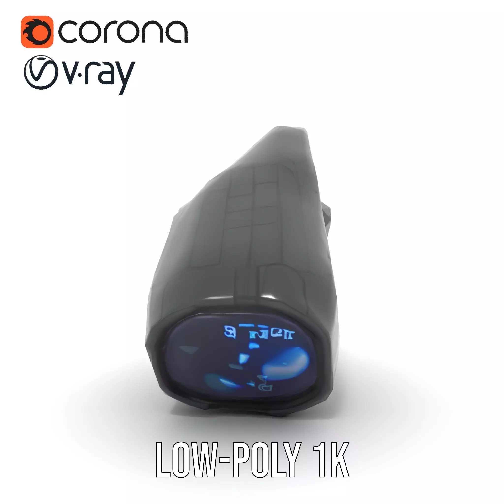 Compact Laser Rangefinder Model Pack with Digital Display Low-poly 3D model_18