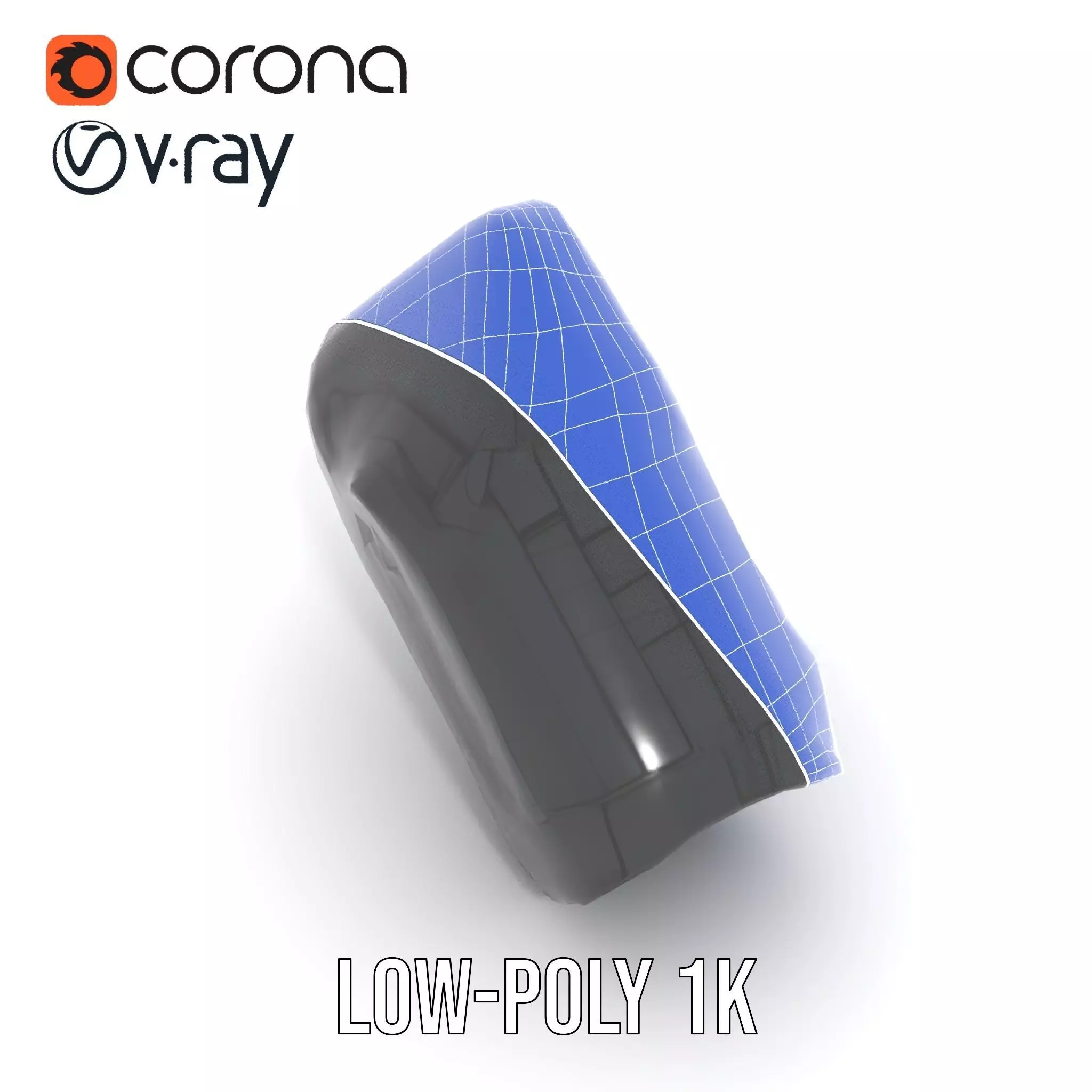 Compact Laser Rangefinder Model Pack with Digital Display Low-poly 3D model_32