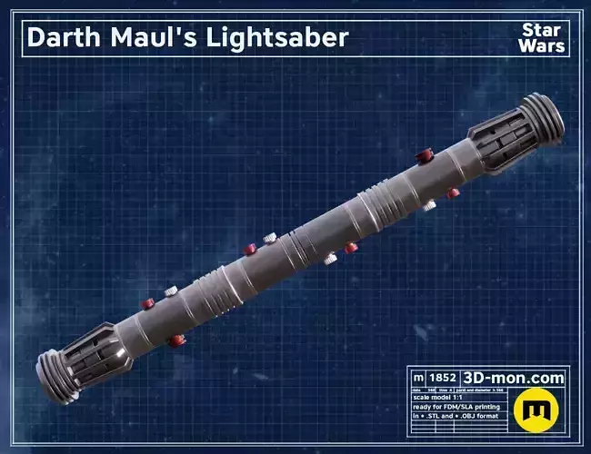 Darth Maul lightsaber 3D print model