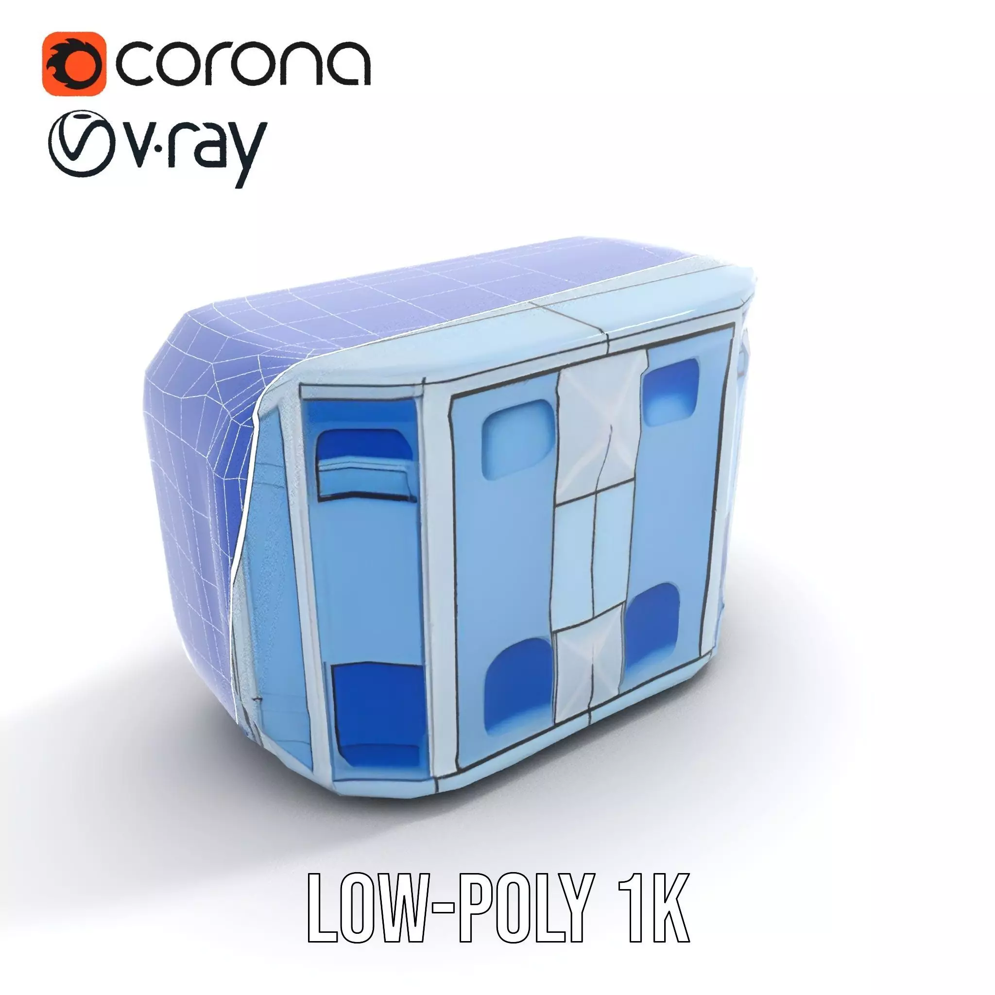 Futuristic Control Panel Model Pack with Interactive UI Display Low-poly 3D model_25