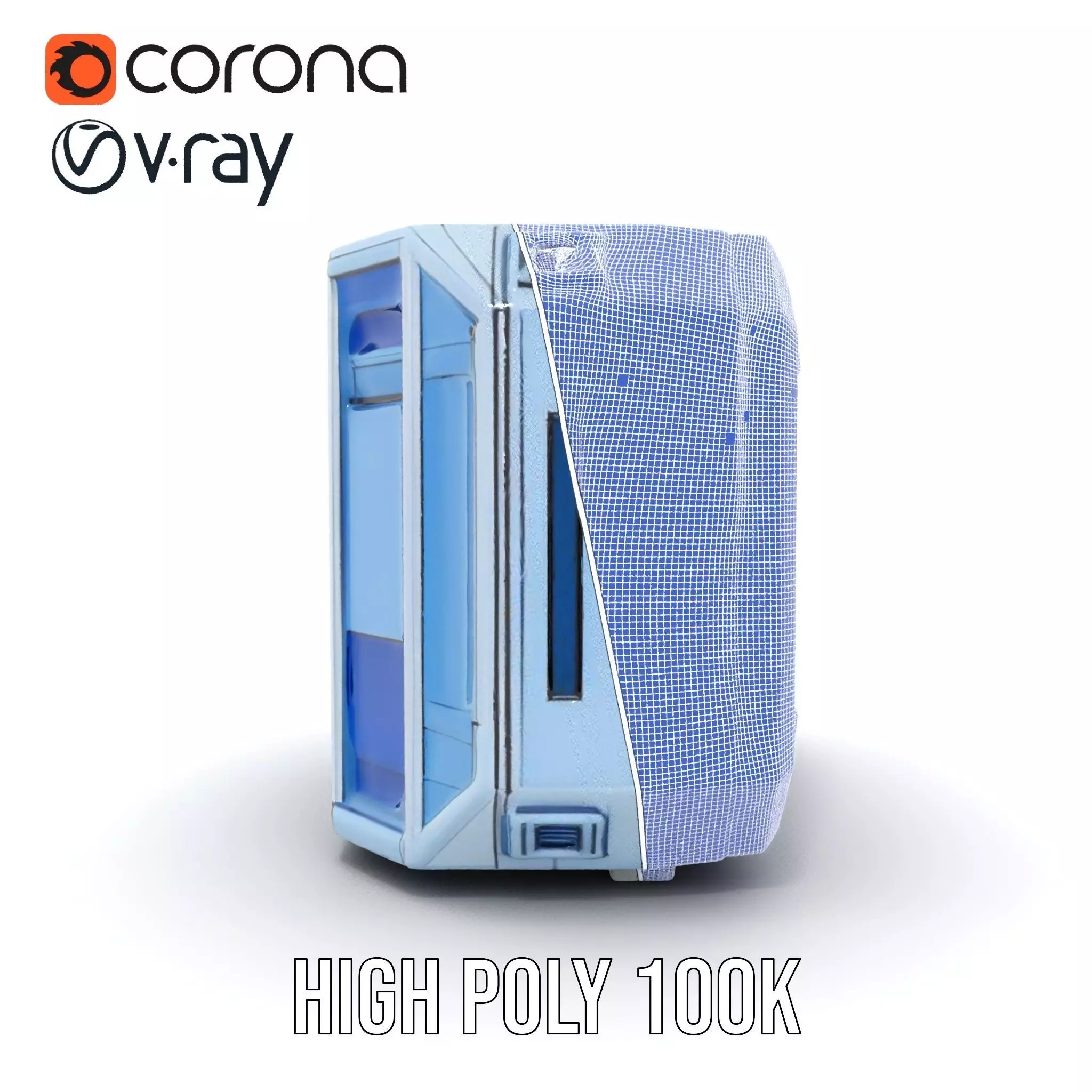 Futuristic Control Panel Model Pack with Interactive UI Display Low-poly 3D model_34