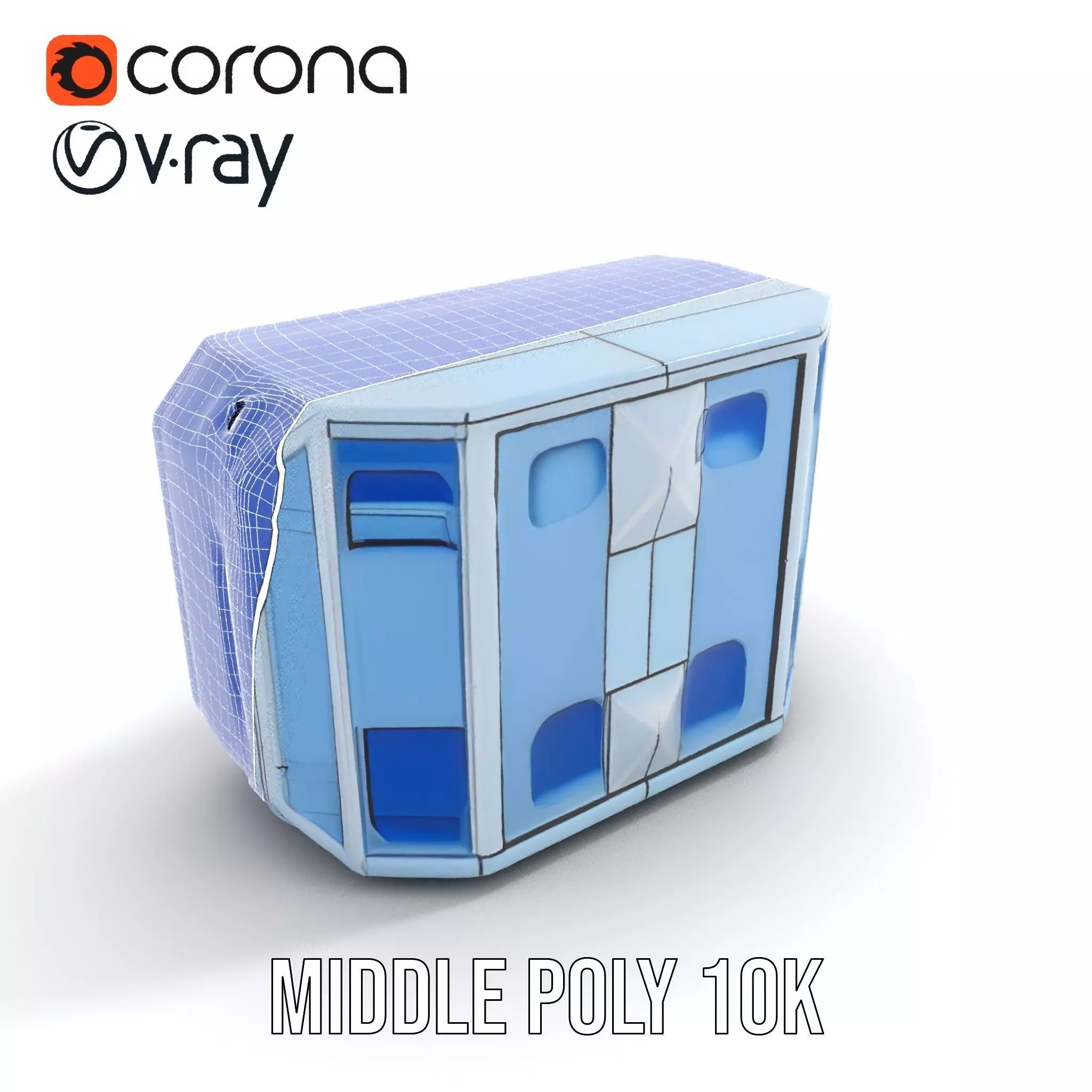 Futuristic Control Panel Model Pack with Interactive UI Display Low-poly 3D model_22