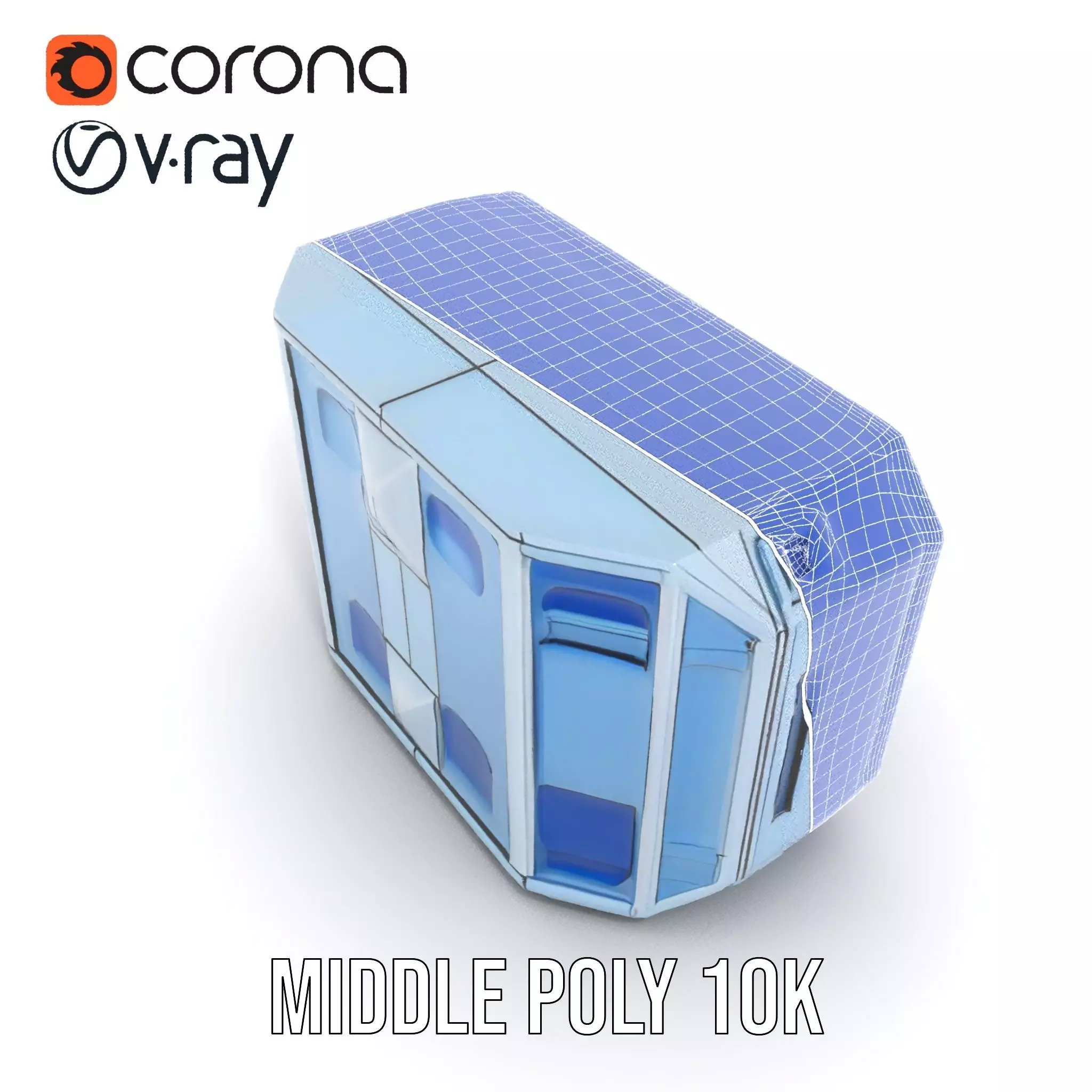 Futuristic Control Panel Model Pack with Interactive UI Display Low-poly 3D model_27