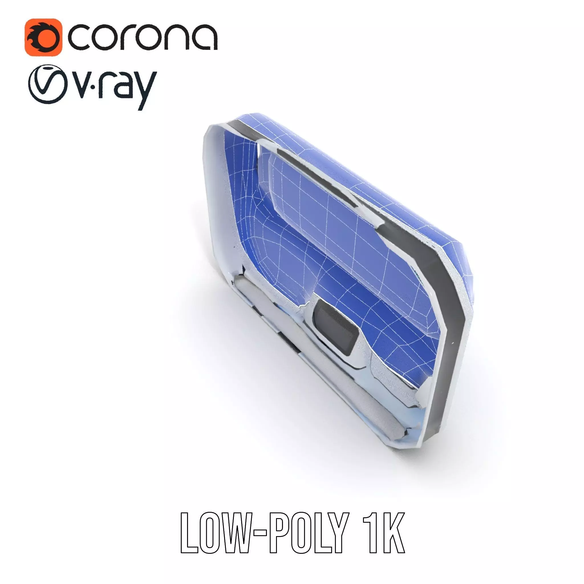 Futuristic Control Panel Model Pack Low-poly 3D model_24