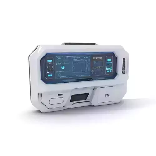 Futuristic Control Panel Model Pack Low-poly 3D model