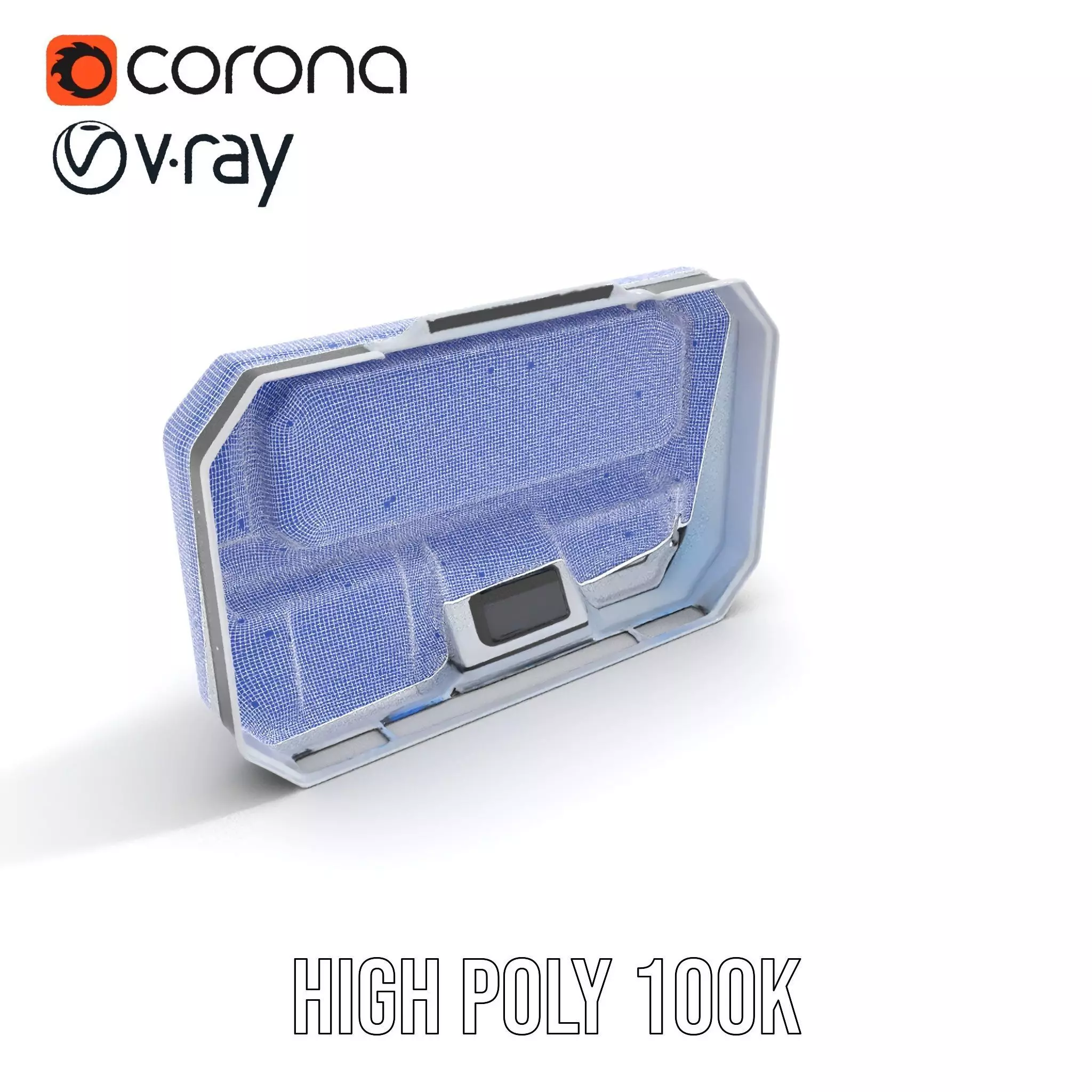 Futuristic Control Panel Model Pack Low-poly 3D model_22