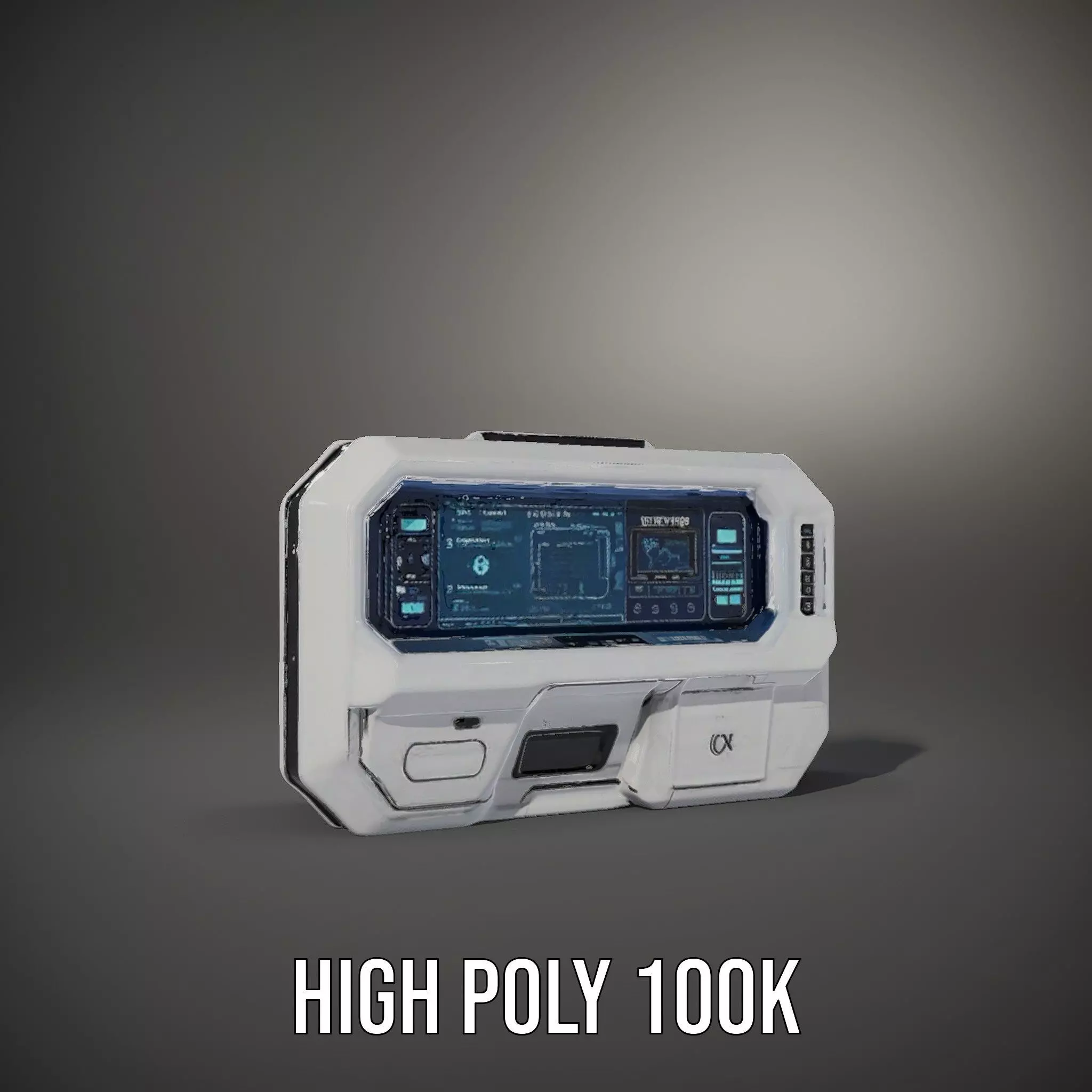 Futuristic Control Panel Model Pack Low-poly 3D model_13
