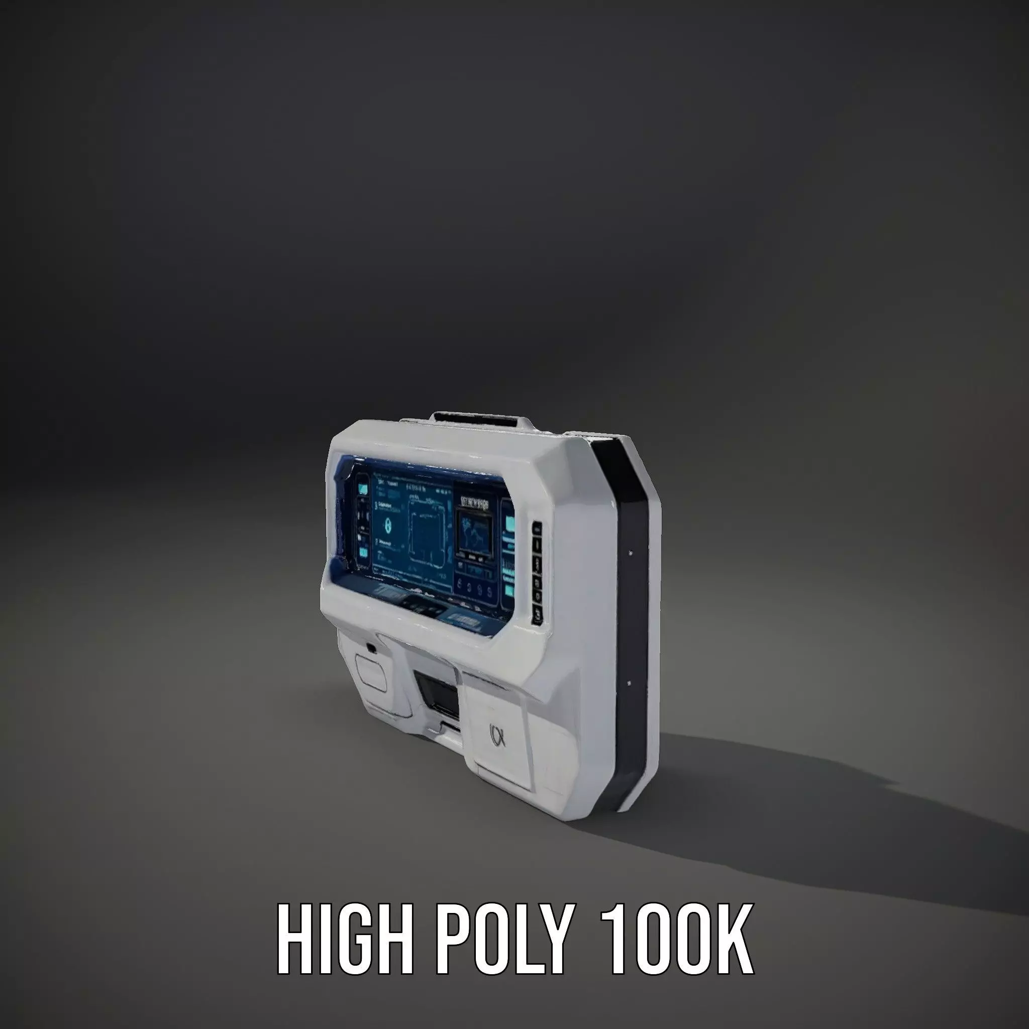 Futuristic Control Panel Model Pack Low-poly 3D model_16