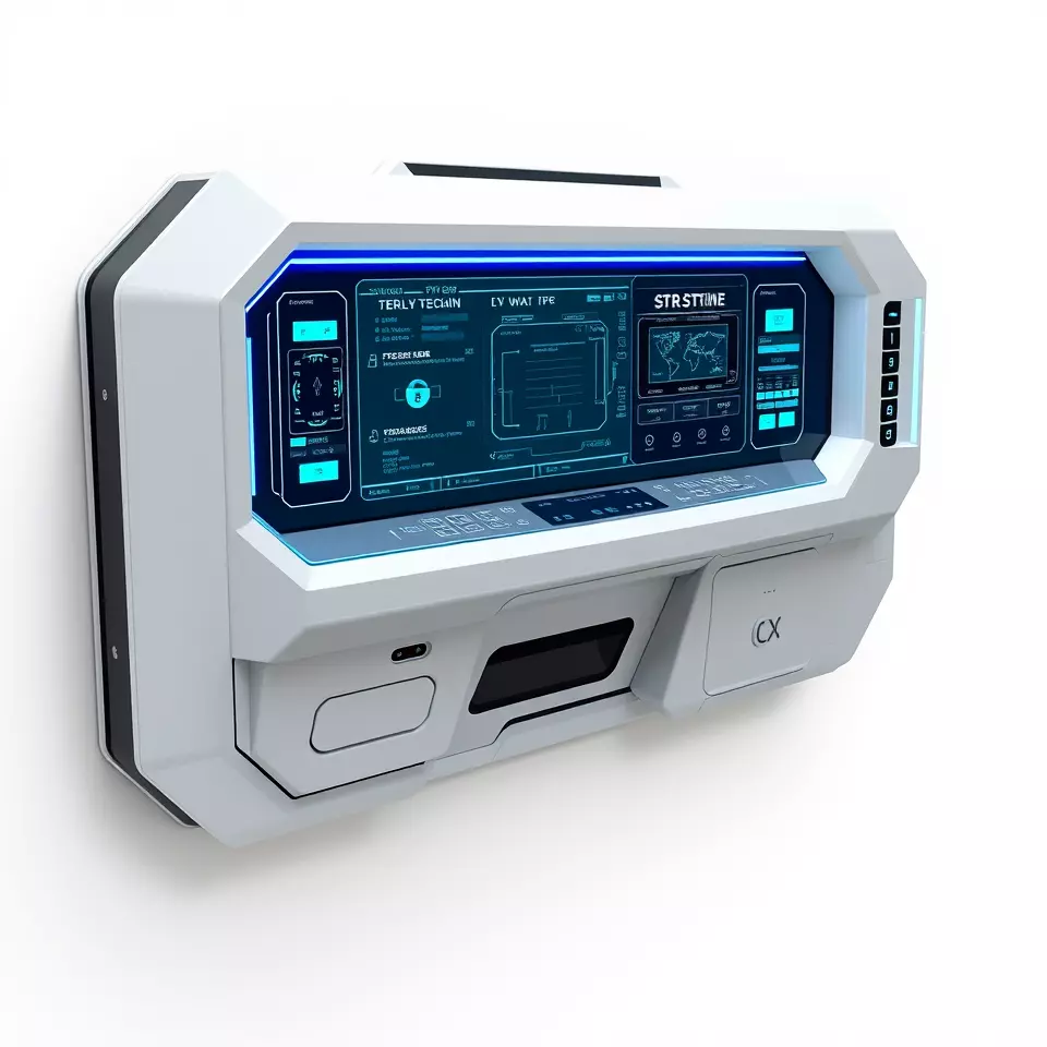 Futuristic Control Panel Model Pack Low-poly 3D model_4
