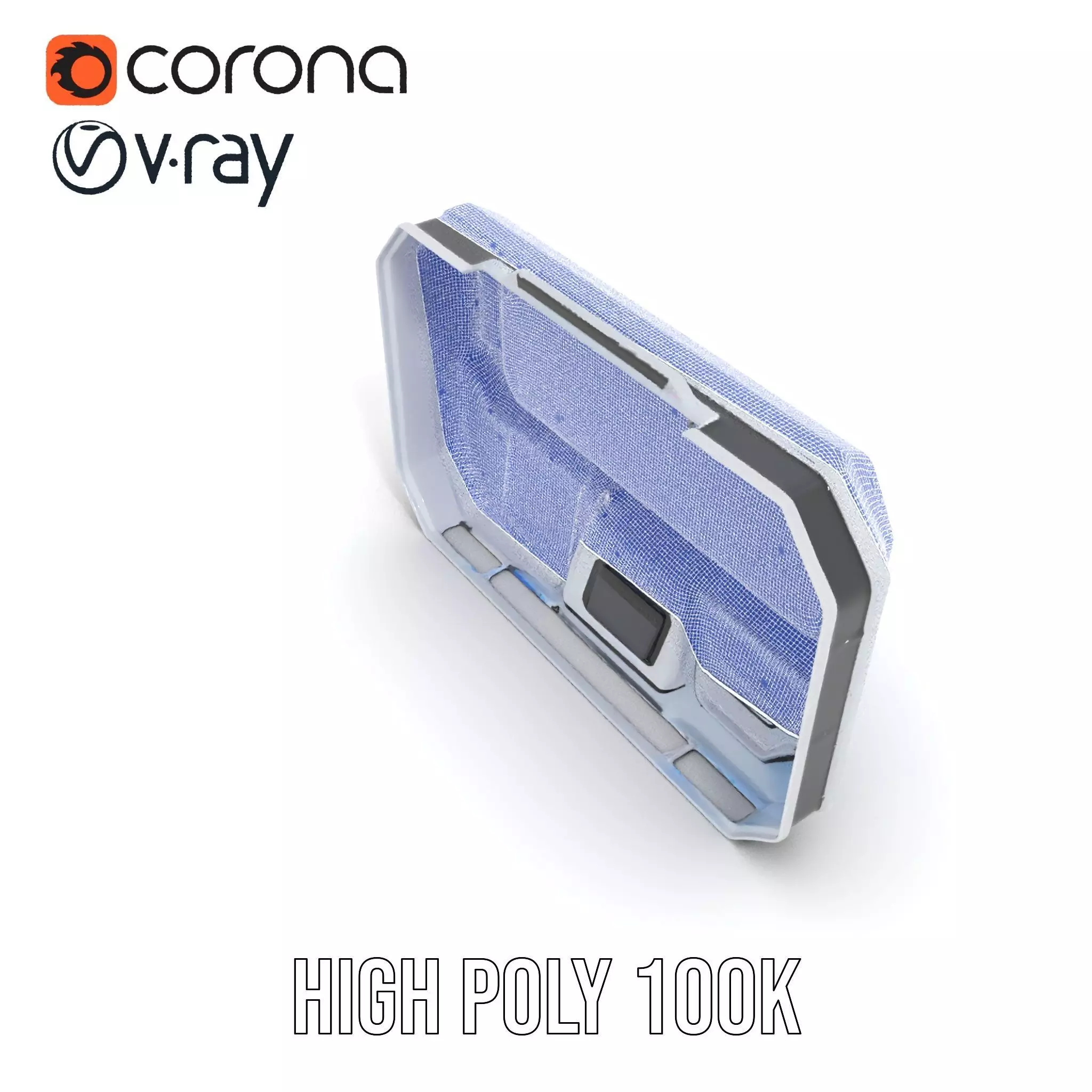 Futuristic Control Panel Model Pack Low-poly 3D model_36