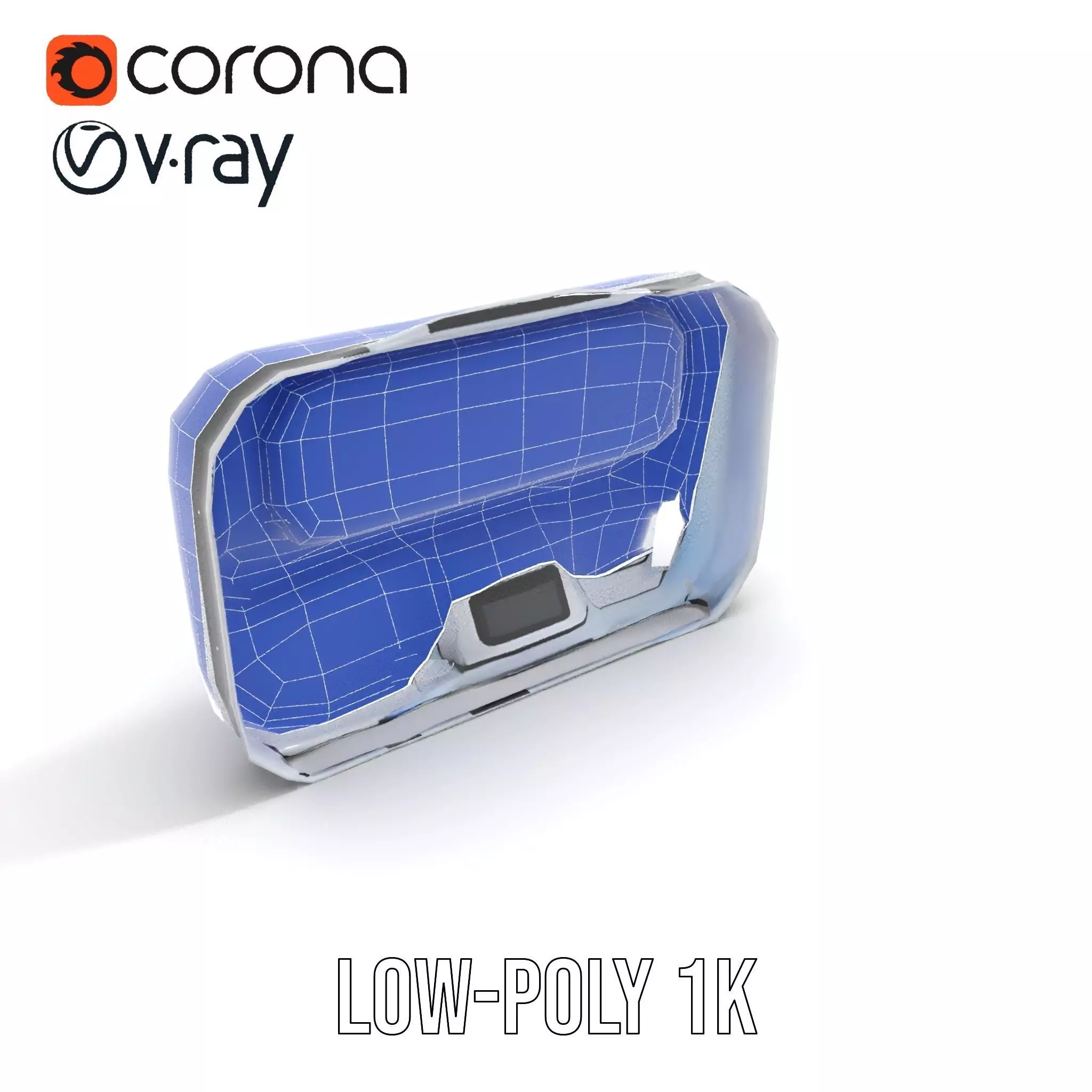 Futuristic Control Panel Model Pack Low-poly 3D model_32