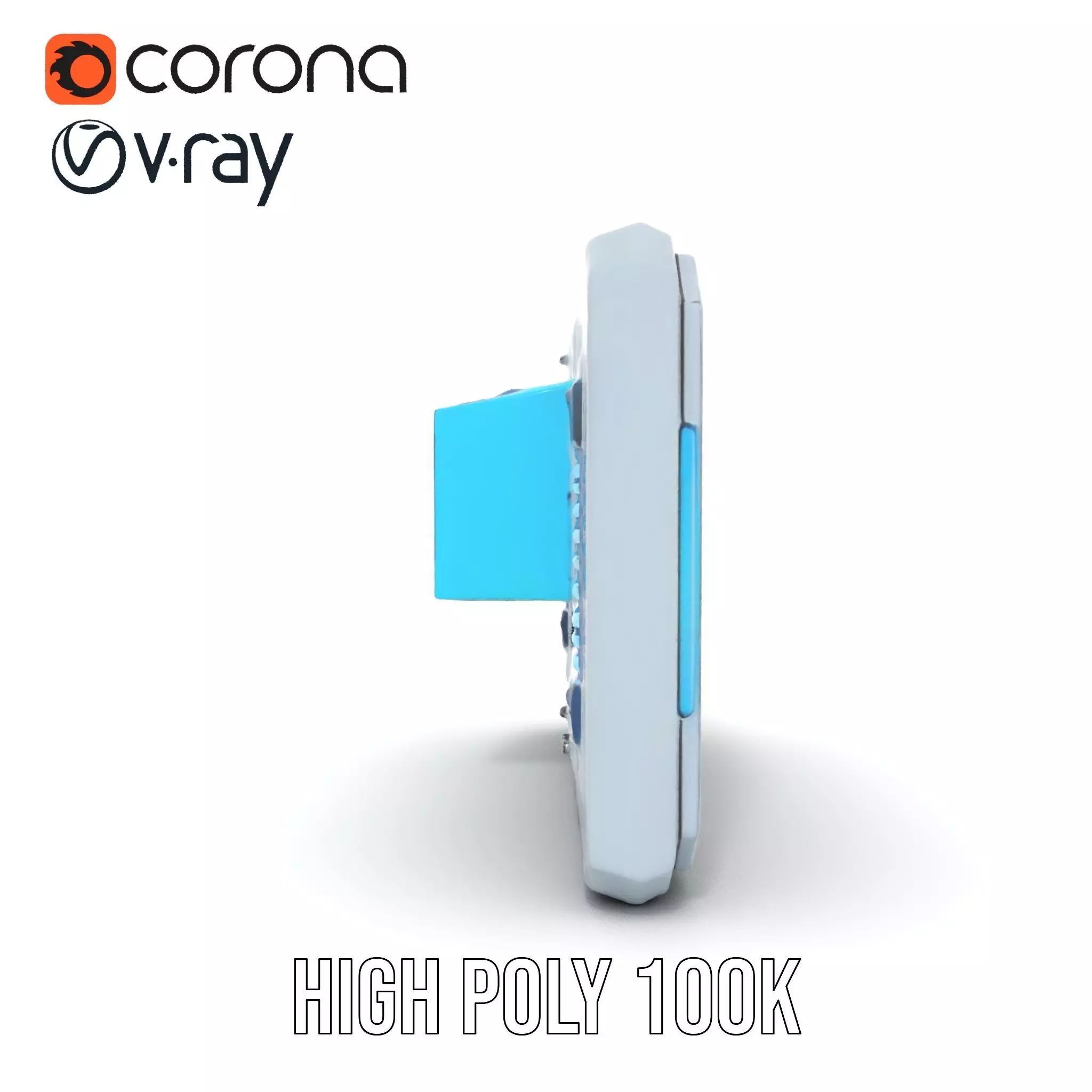 Futuristic Control Panel Holographic Display Model Pack Low-poly 3D model_20