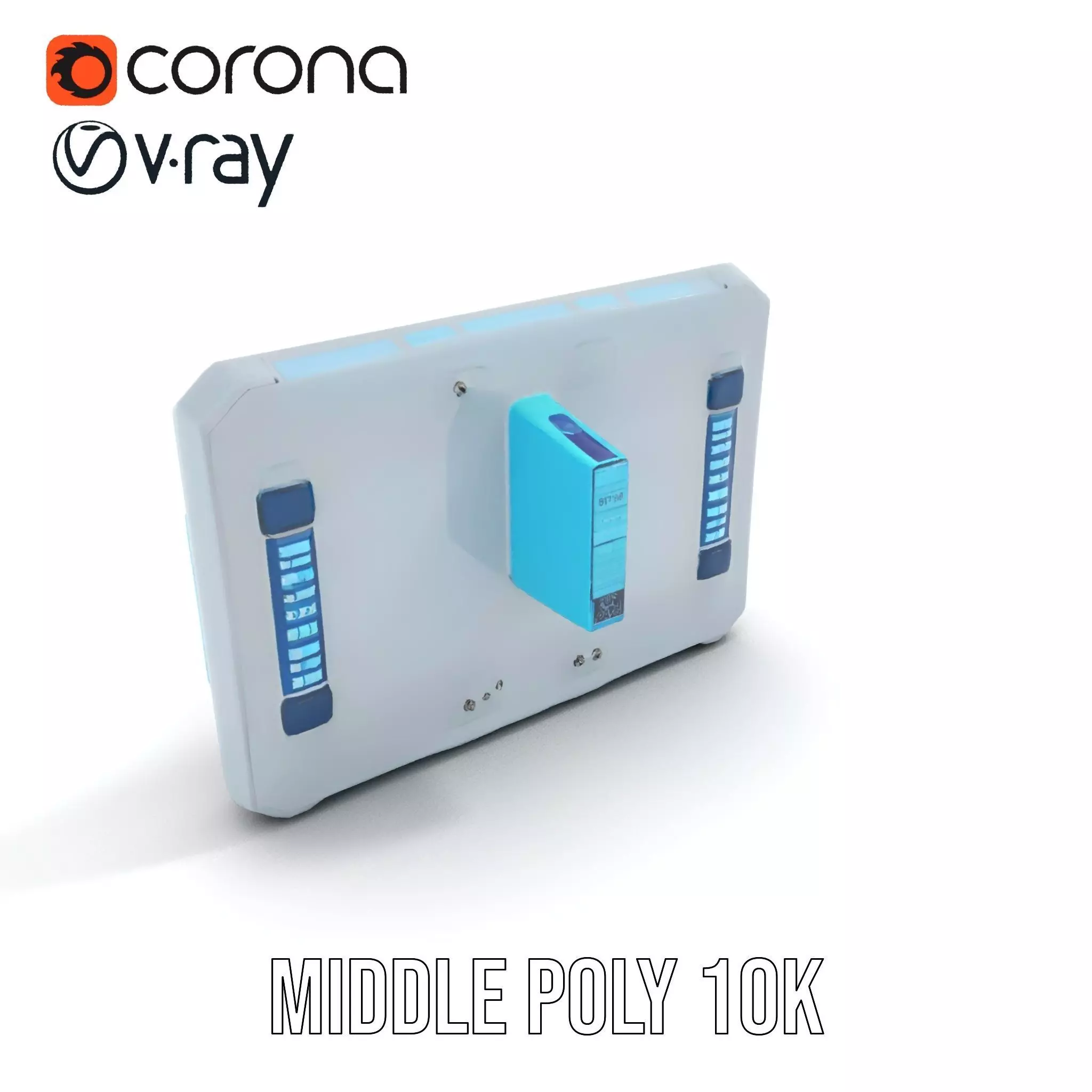 Futuristic Control Panel Holographic Display Model Pack Low-poly 3D model_11