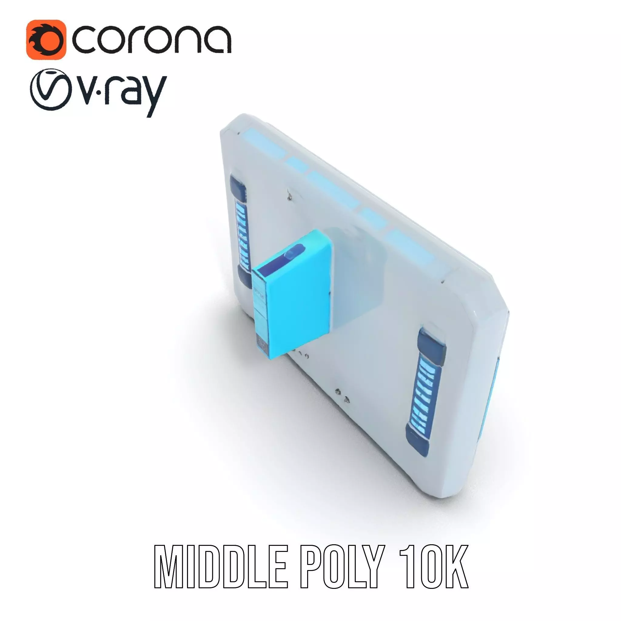 Futuristic Control Panel Holographic Display Model Pack Low-poly 3D model_5