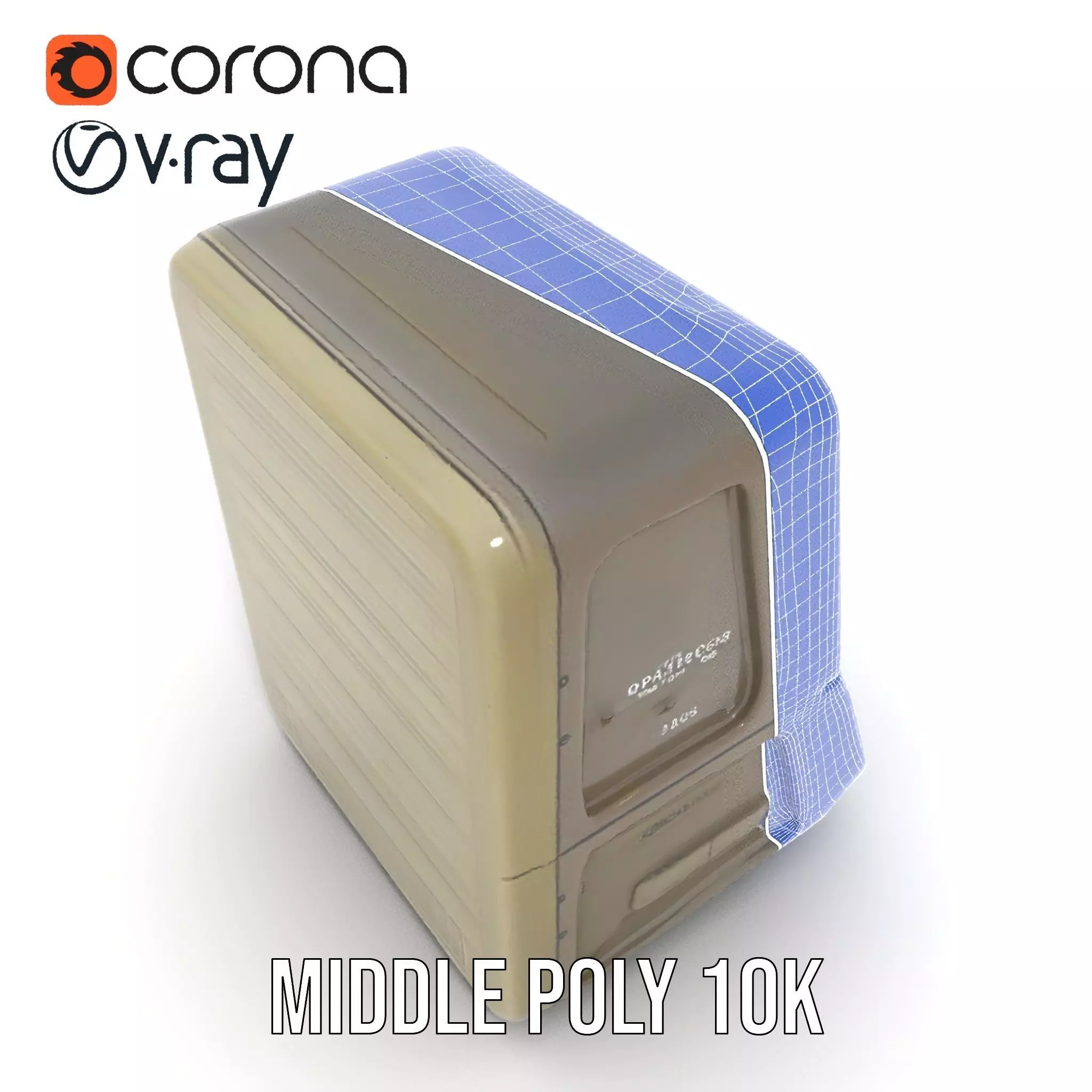 Retro Military Console Model Pack for Vintage Themed Projects Low-poly 3D model_24