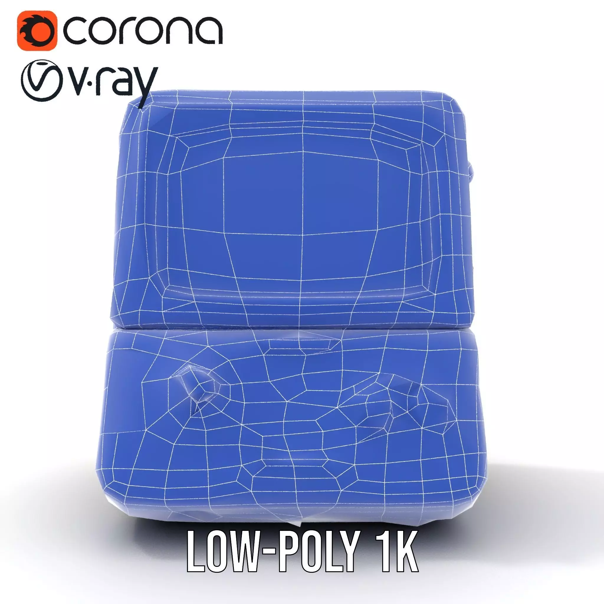 Retro Military Console Model Pack for Vintage Themed Projects Low-poly 3D model_27