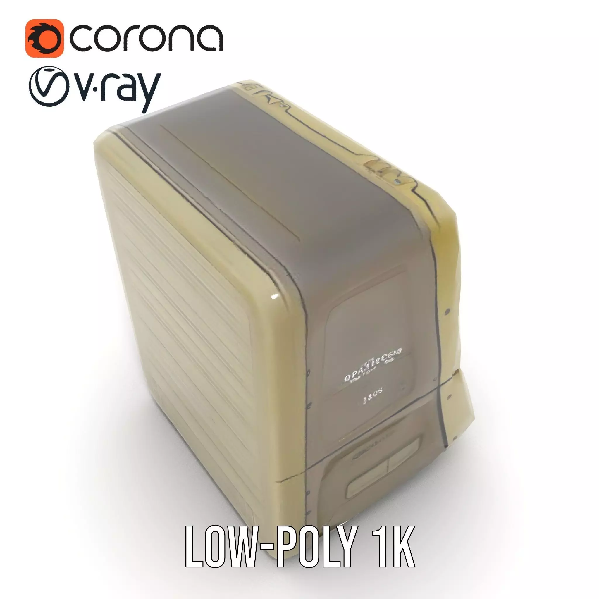 Retro Military Console Model Pack for Vintage Themed Projects Low-poly 3D model_25