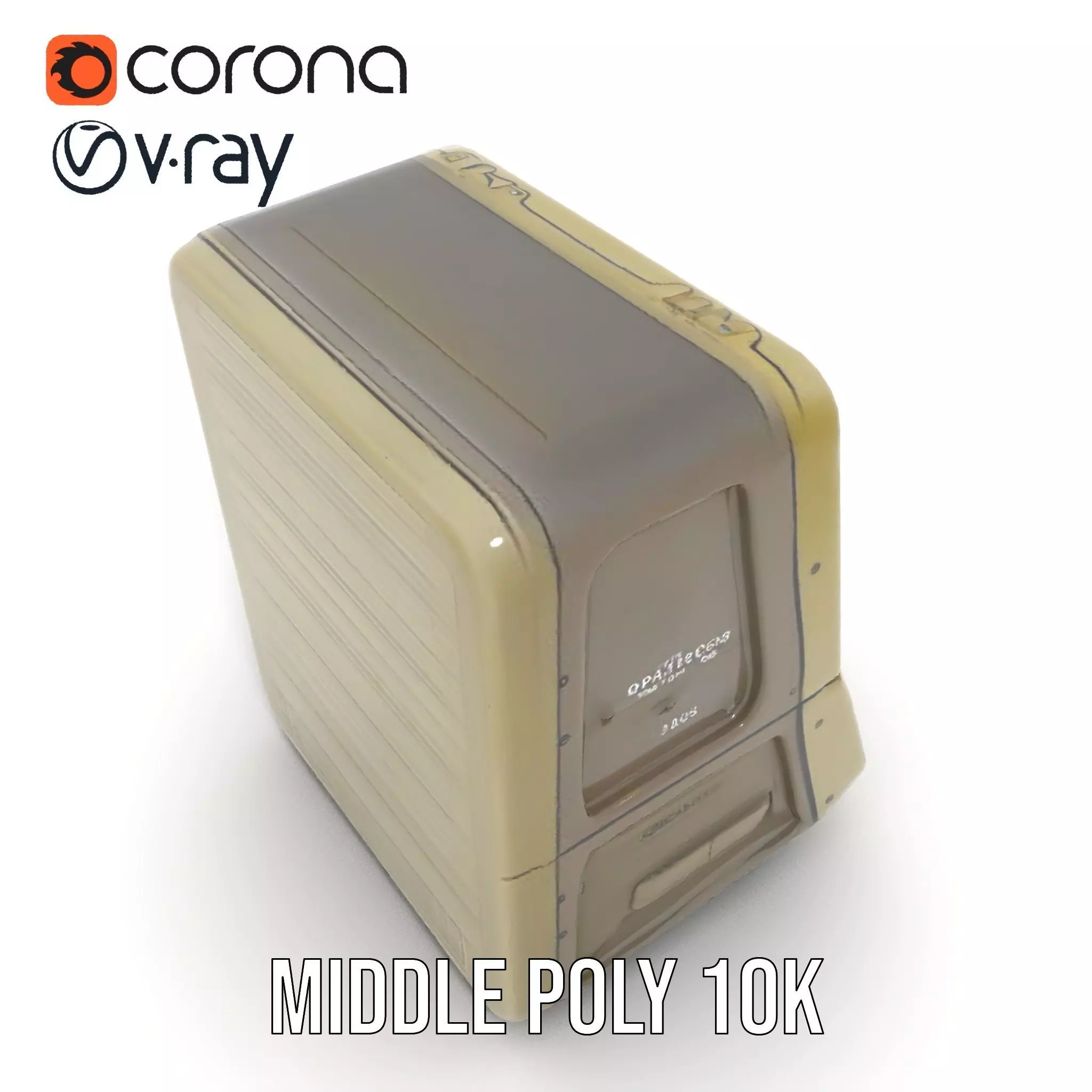 Retro Military Console Model Pack for Vintage Themed Projects Low-poly 3D model_5