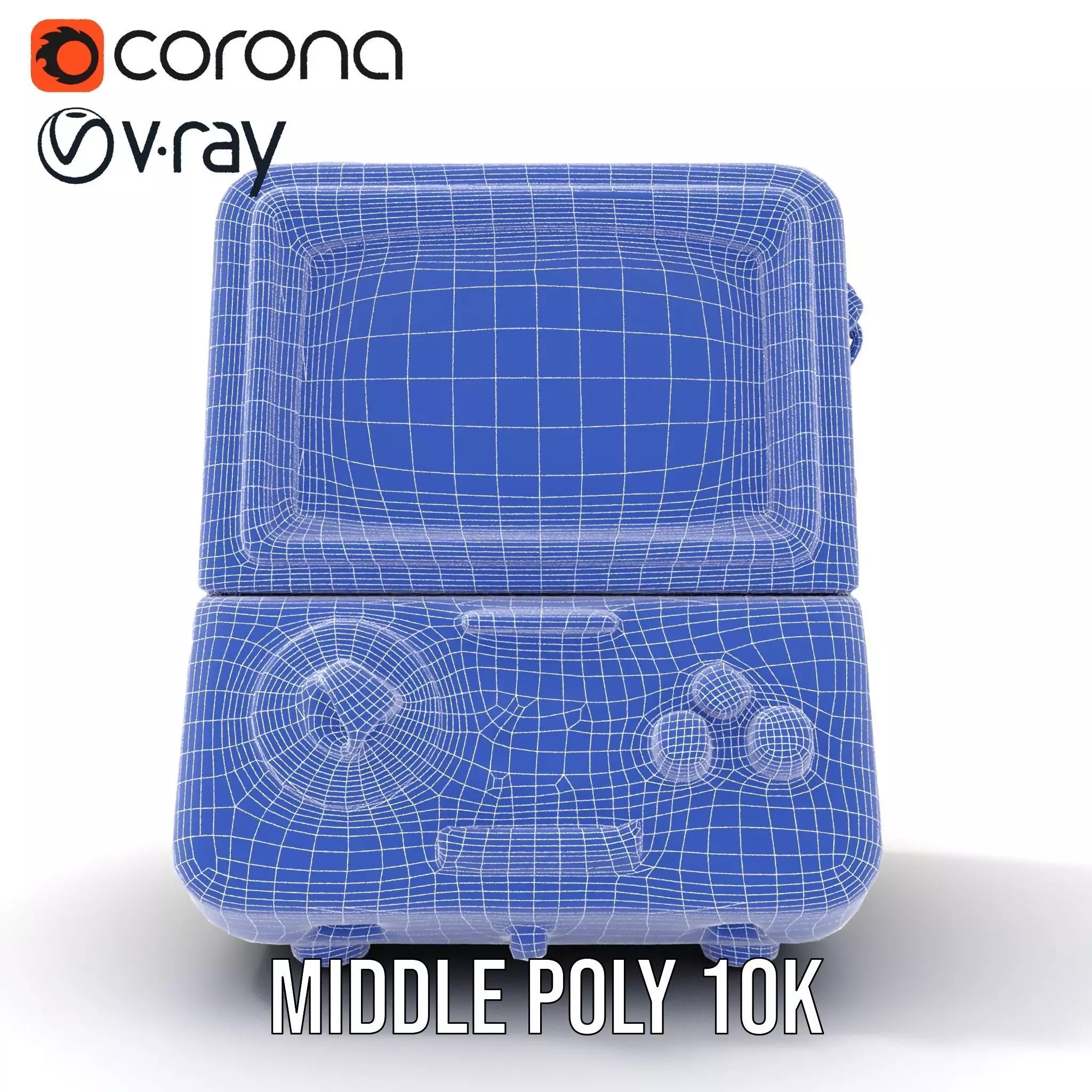 Retro Military Console Model Pack for Vintage Themed Projects Low-poly 3D model_16